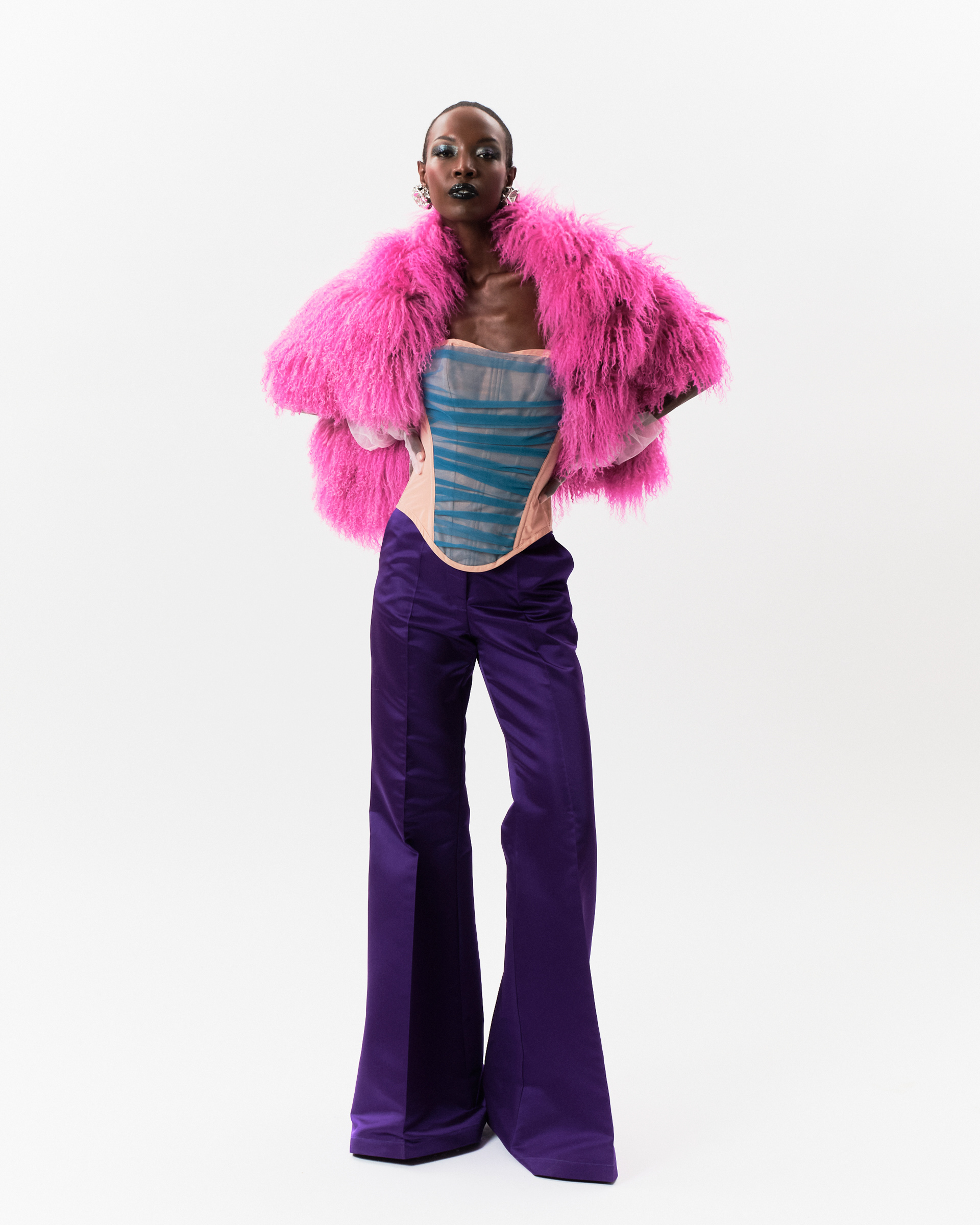 Bustier Ivette, Stole Giselle & Trousers Auriga
