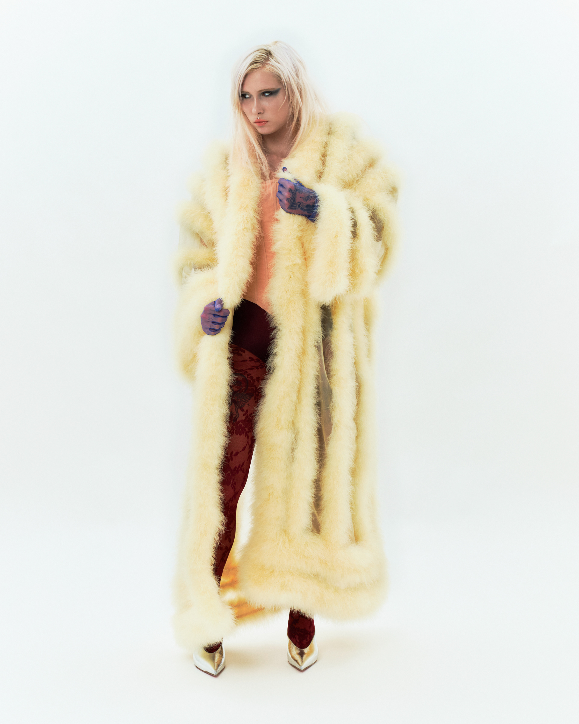 Fur coat Diana & Bustier Reginette
