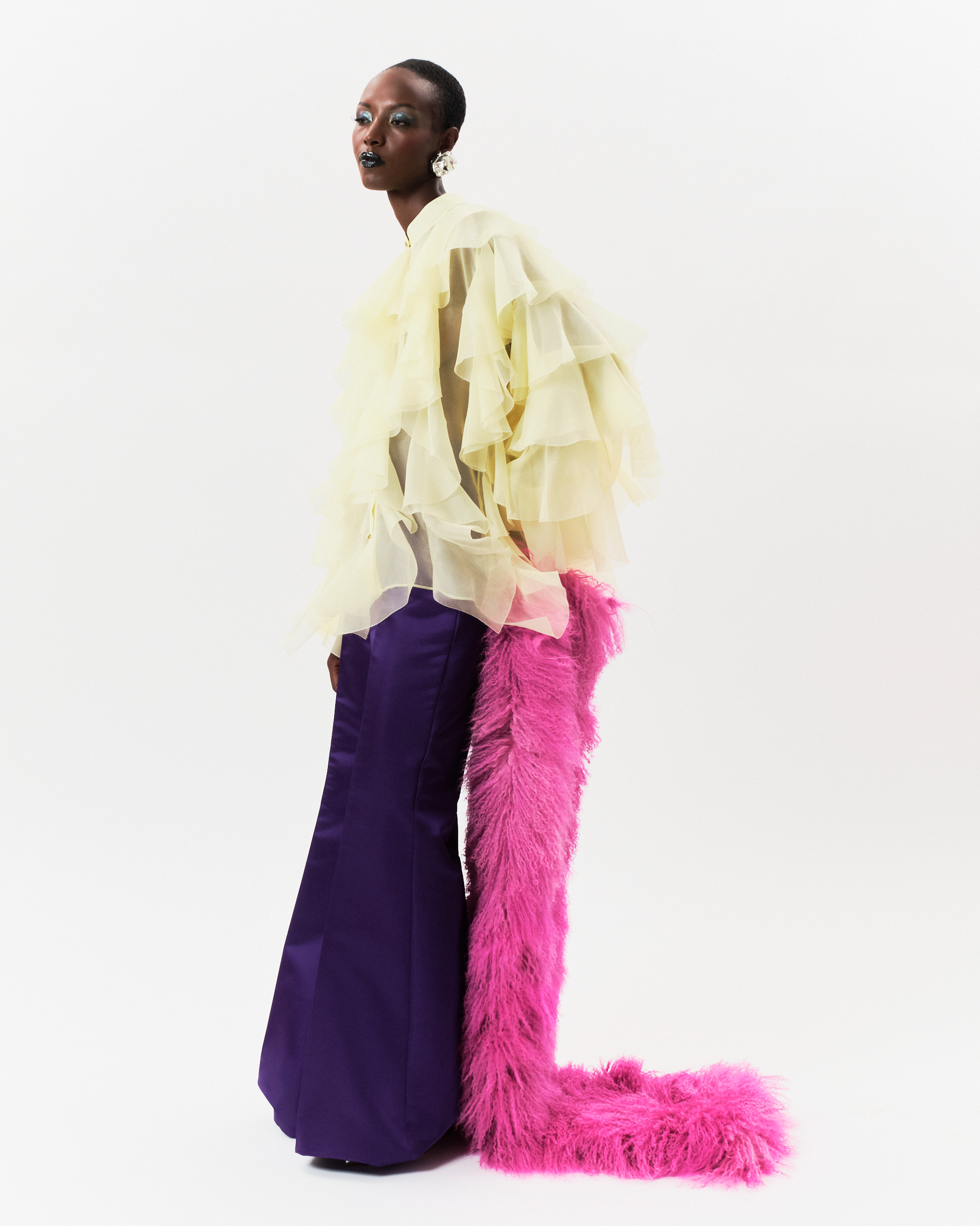 Shirt Perle, Trousers Auriga & Stole Giselle