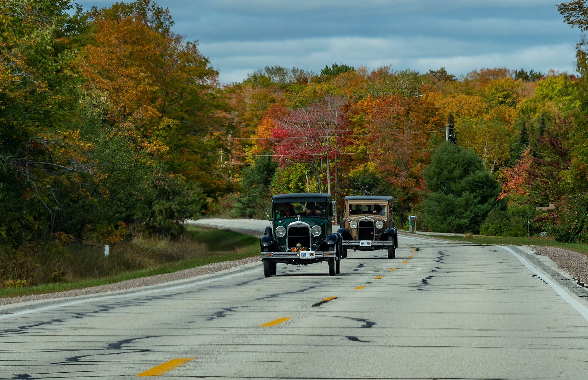Vintage cars in Michigan's UP