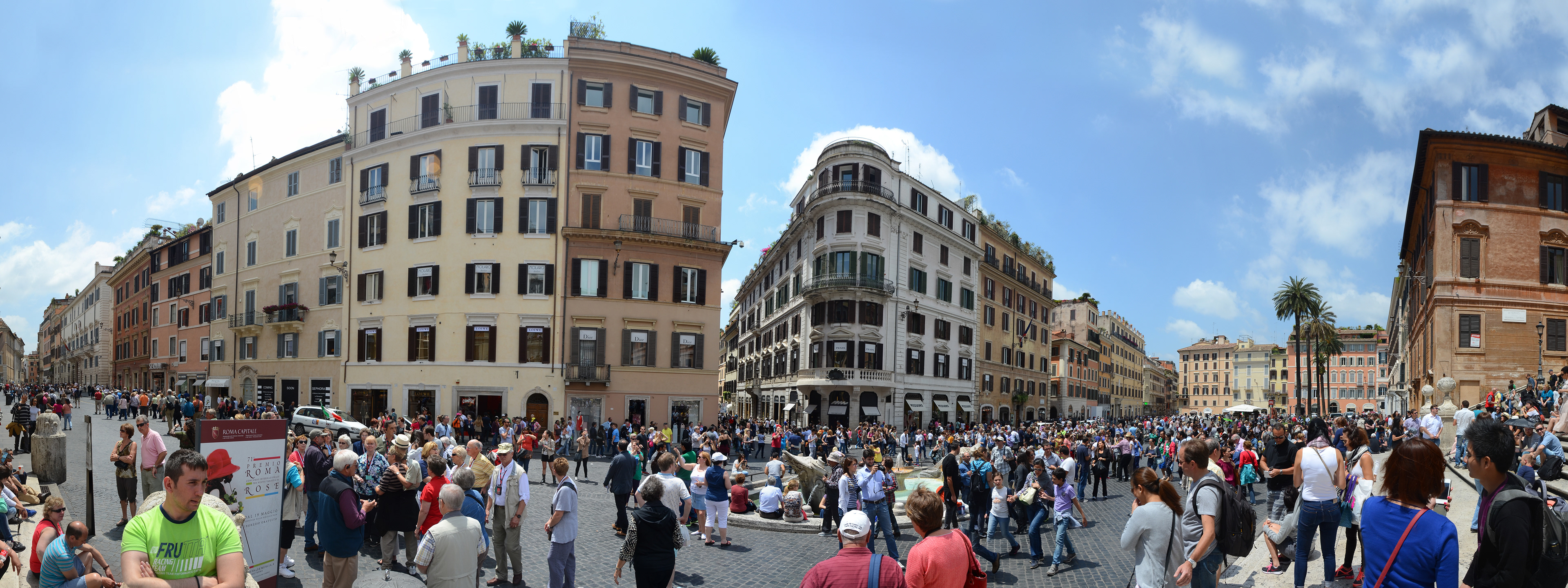 Rome-Piazza di Spagna on Republic Day.