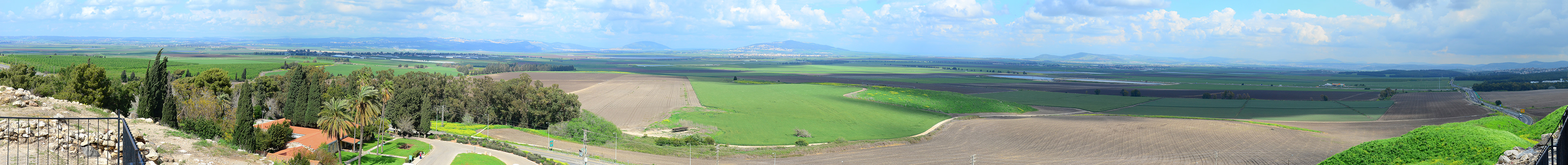 Valley of Armageddon from atop Megiddo