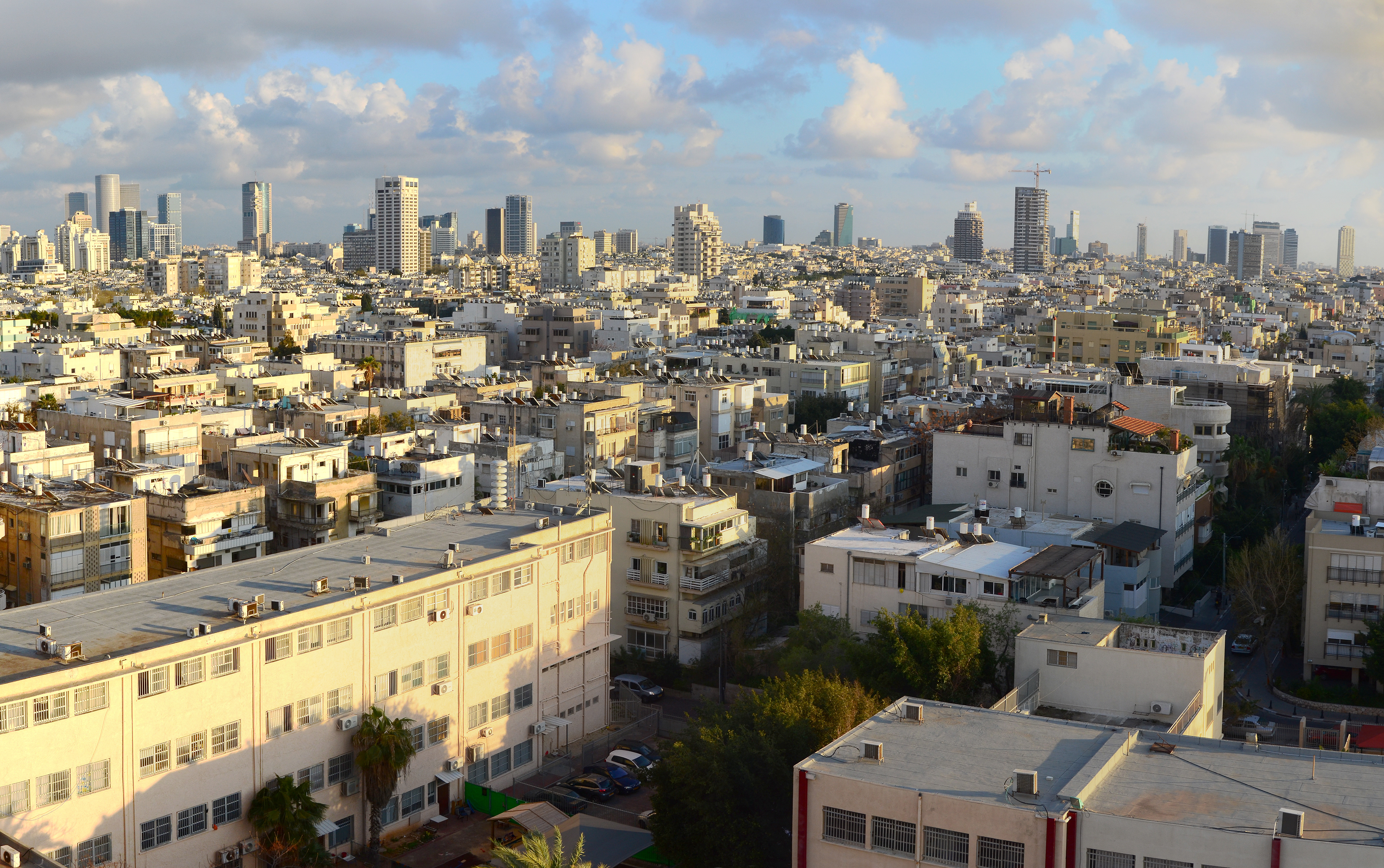 View from a Tel Aviv rooftop