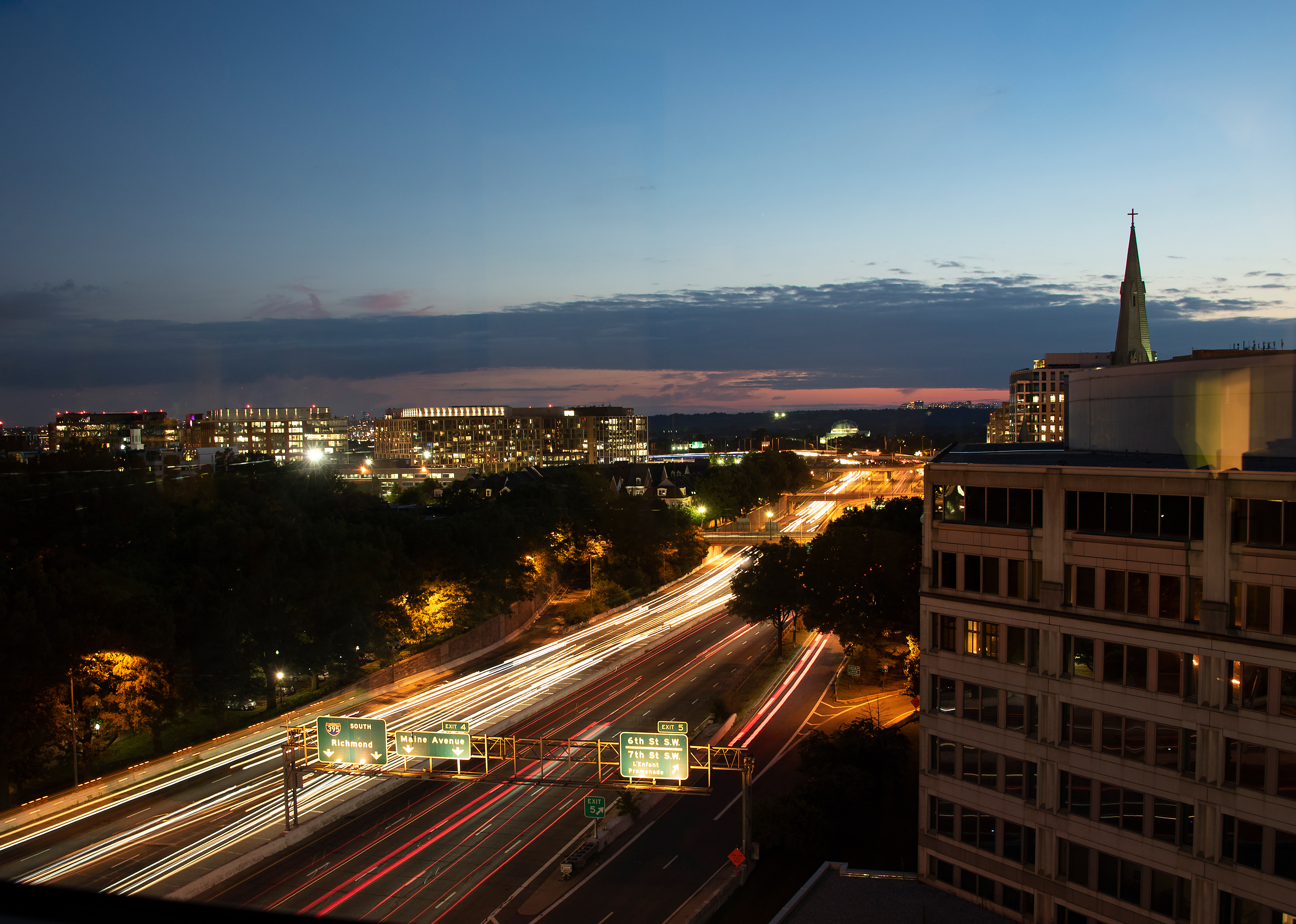Dusk in Washington, D.C.