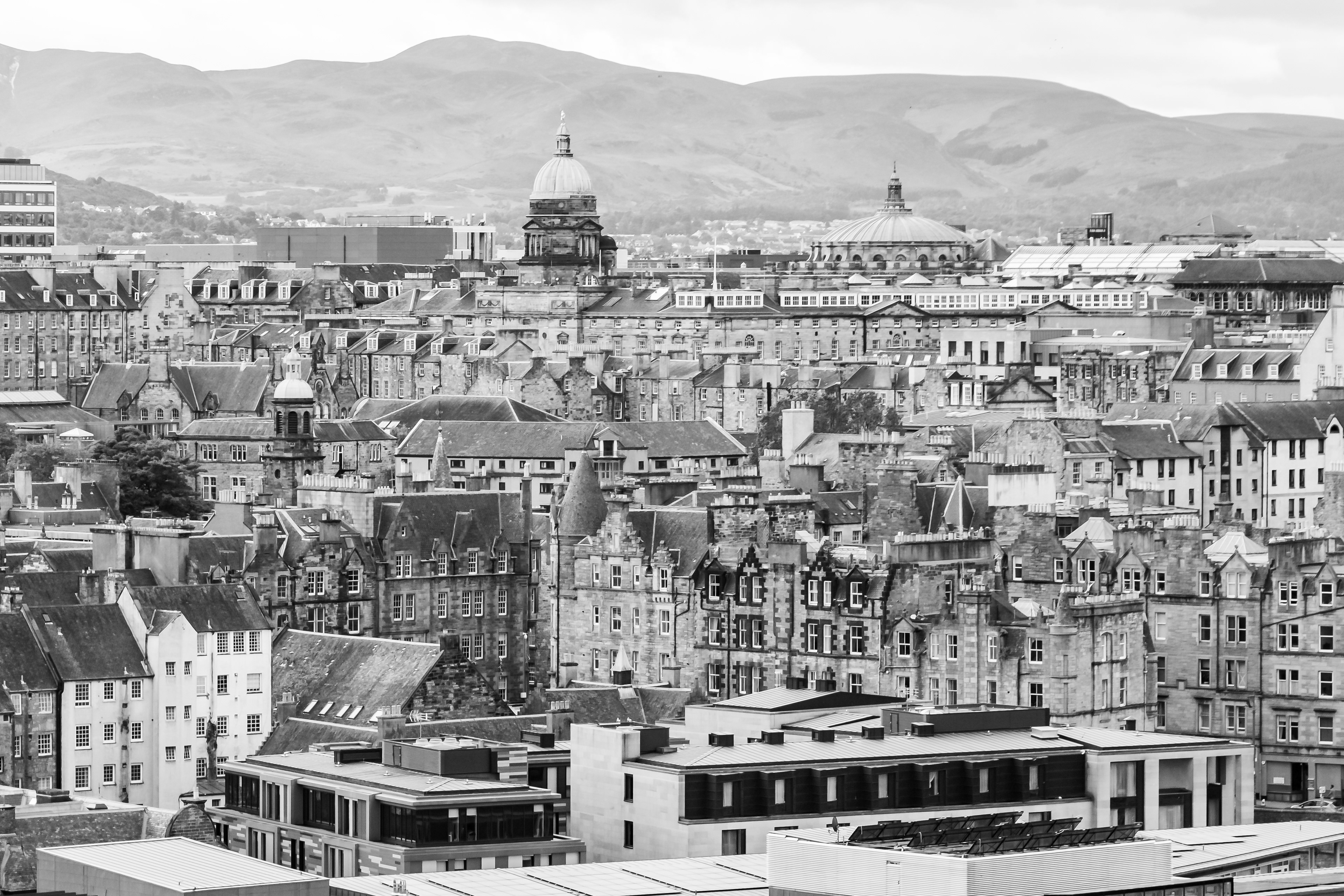 Edinburgh from the castle