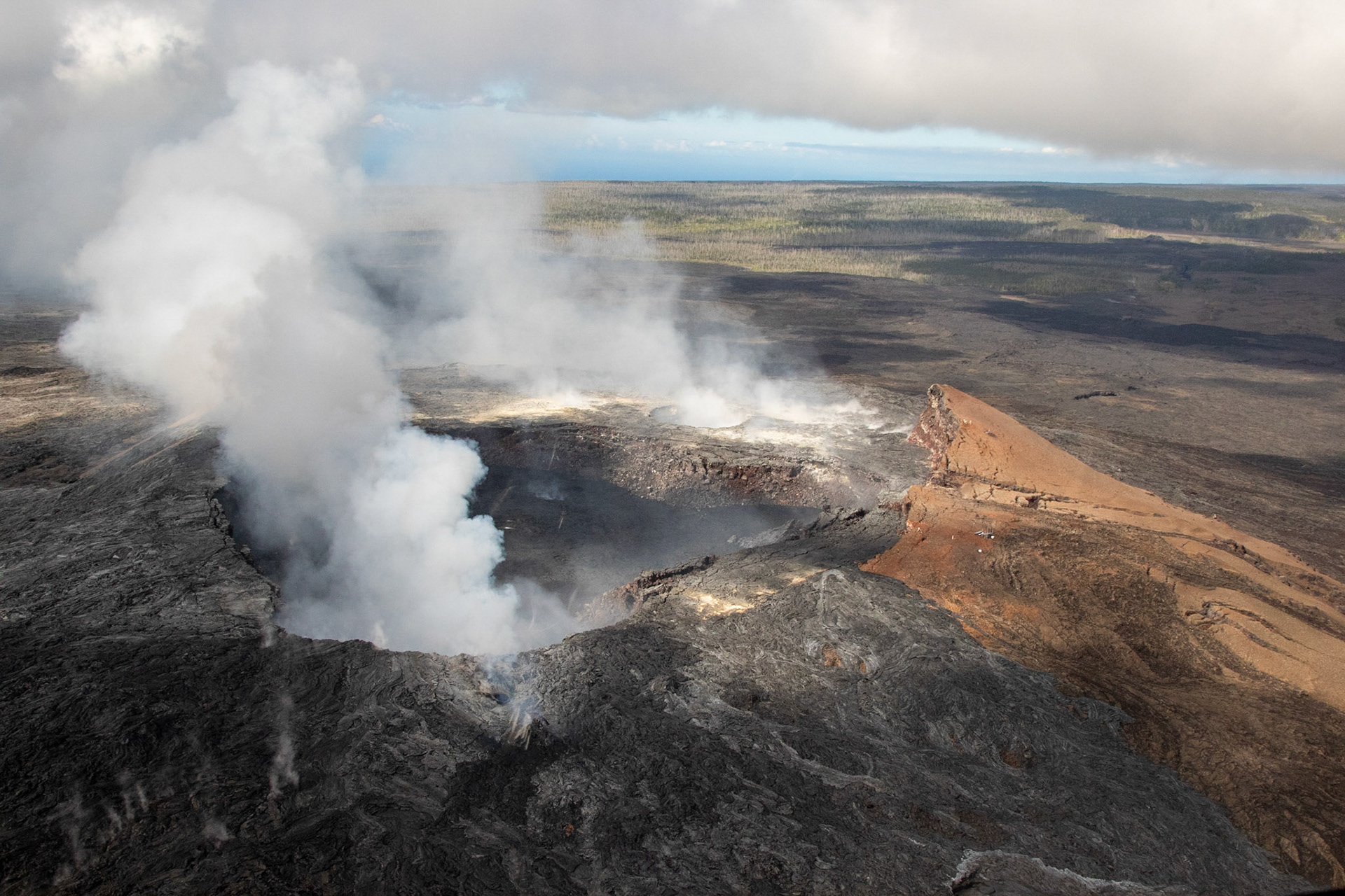 caldera vue du ciel from the sky