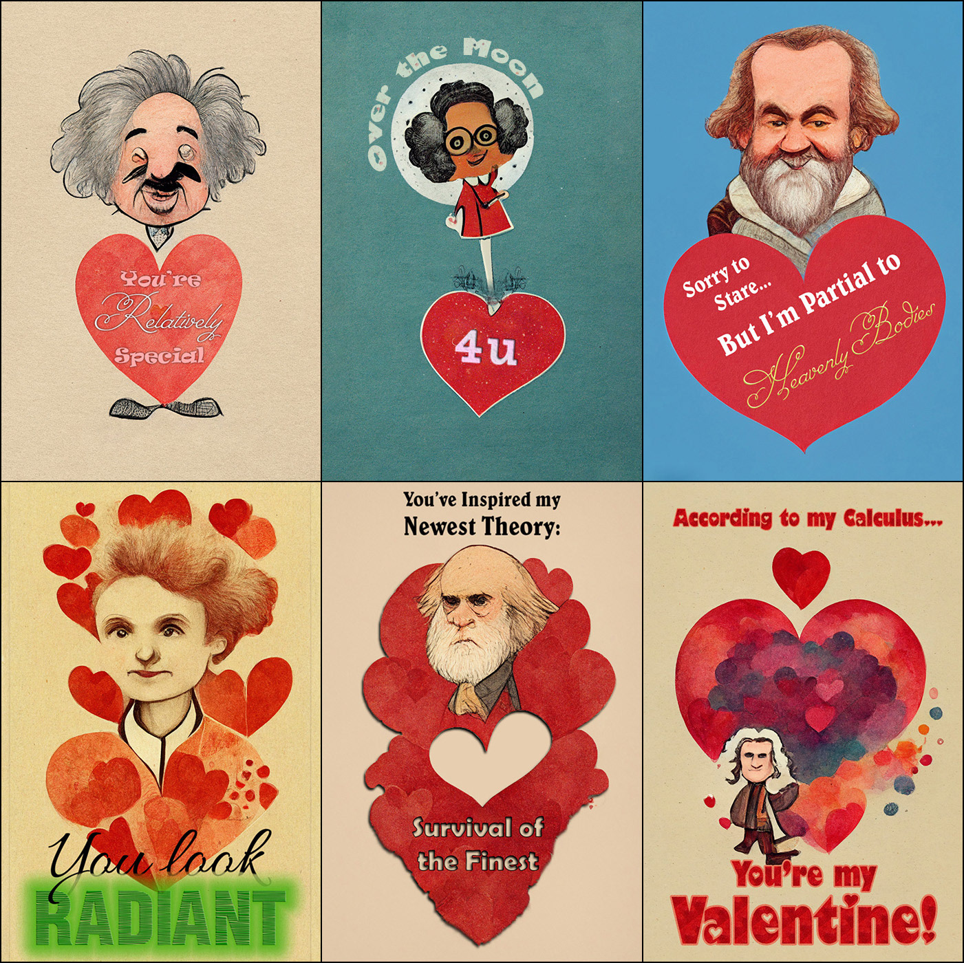 Science V-Day Cards (MJ --v 3)