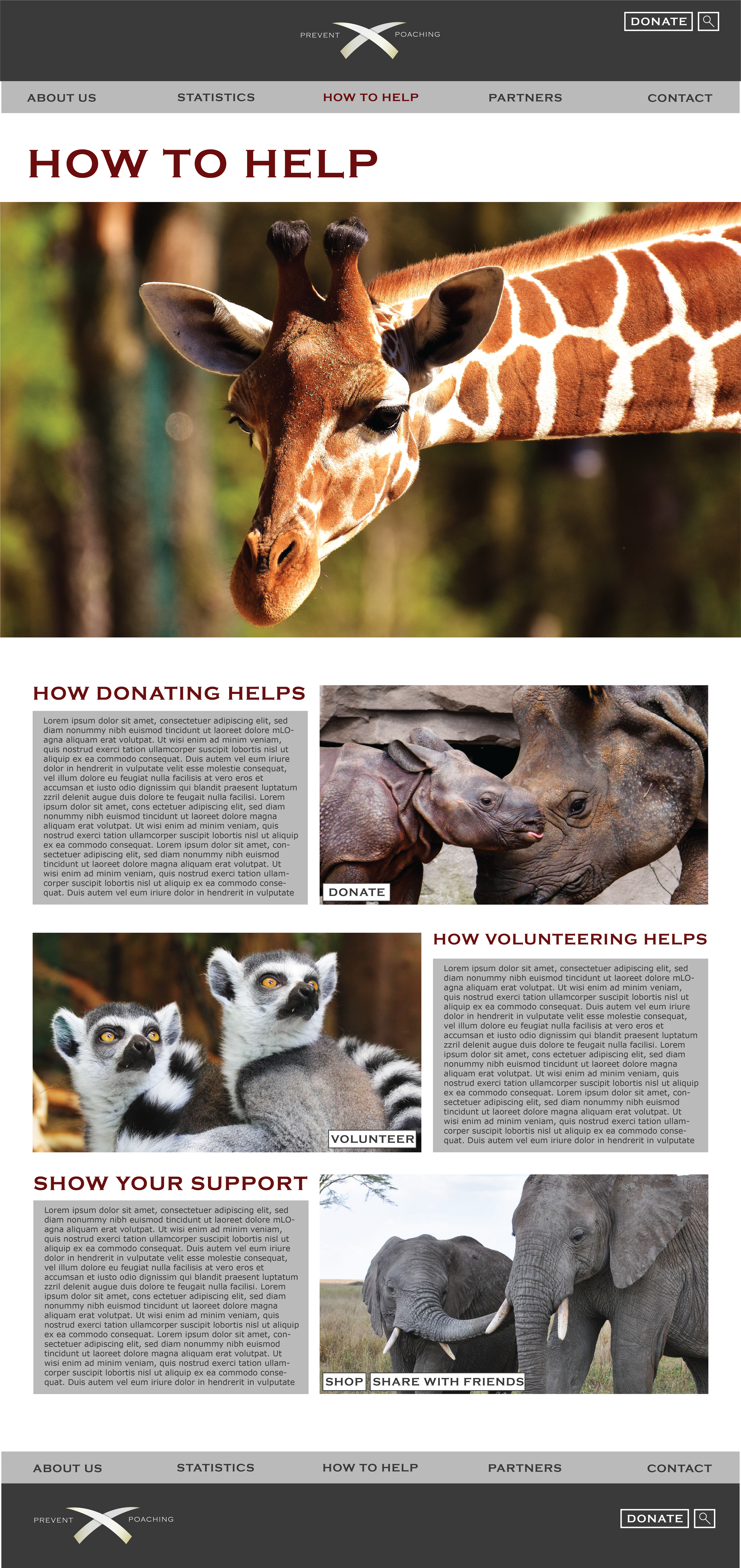 Website How to Help Page