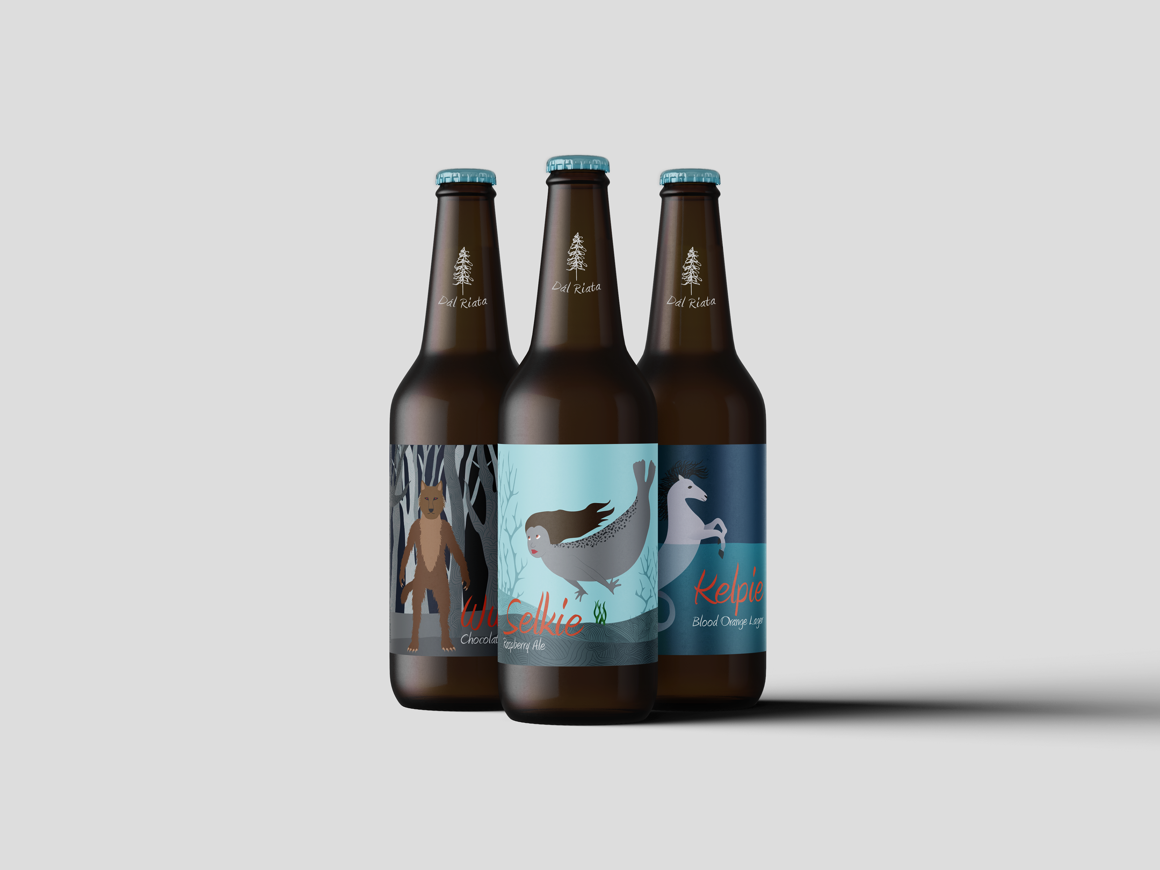 Front of bottles