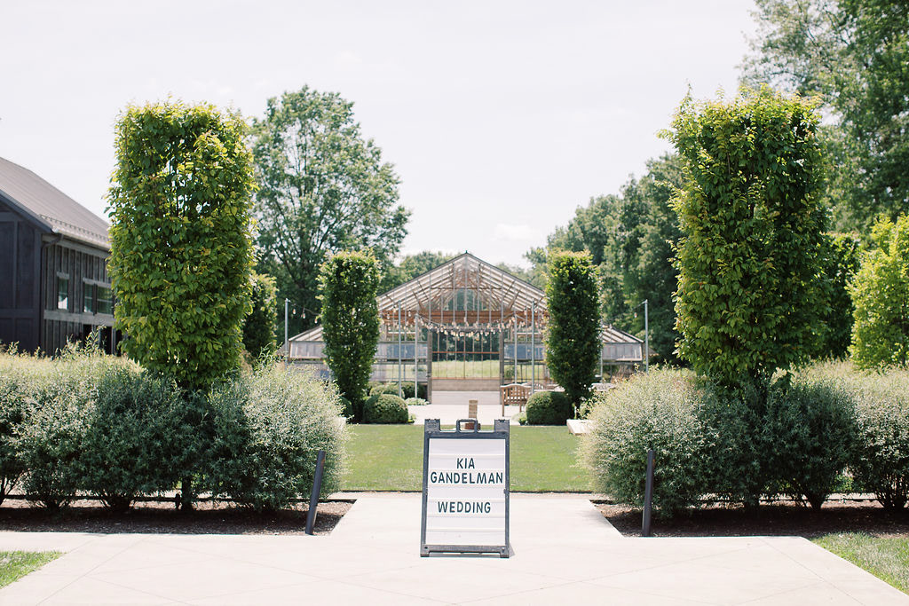 The outdoor venue was reflected on the RSVP card. Jenny Haas Photography