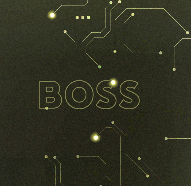4 - Finishing with the BOSS logo.