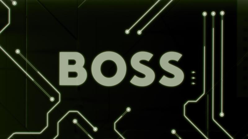 FW23 BOSS Milan Fashion Show intro card