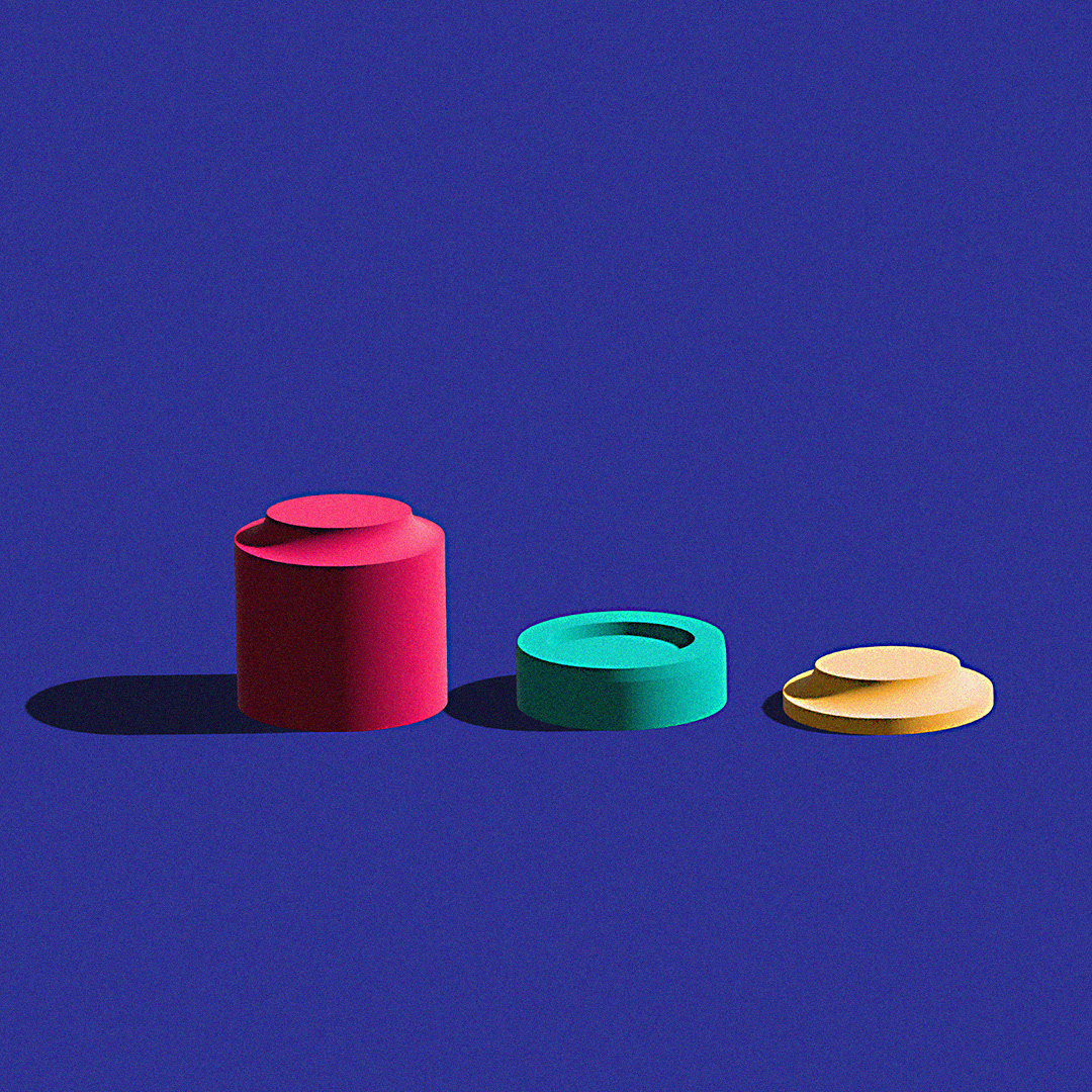 3D Illustrated Pattern Close-up