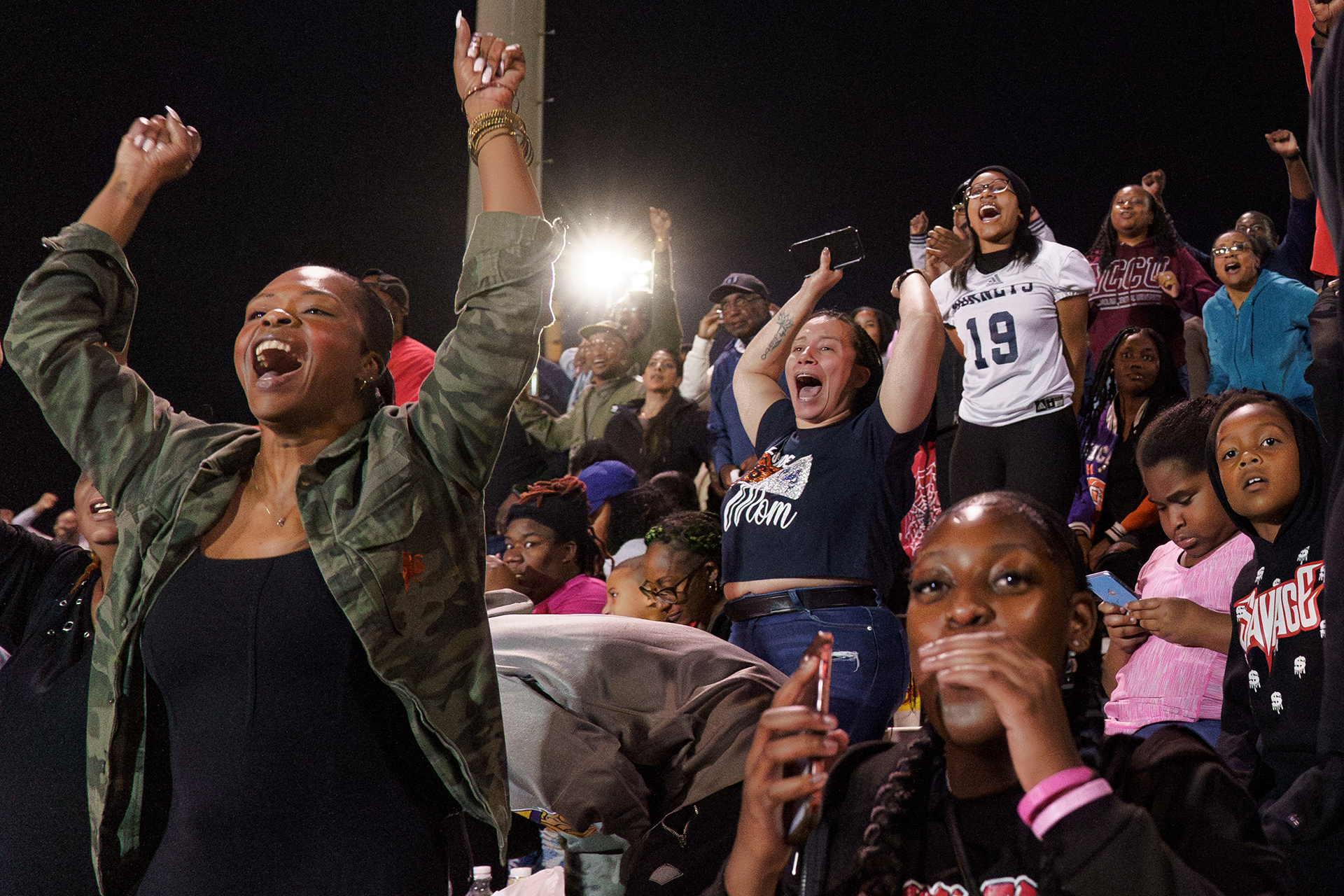 "I think our kids are getting better every day," said Coach Nowell. "And I think they started to believe." At the Durham-Chapel Hill Conference Championship, friends and family cheer on Hillside as they fight for the conference title. Many parents come out every week to cheer on their kids from the stands.