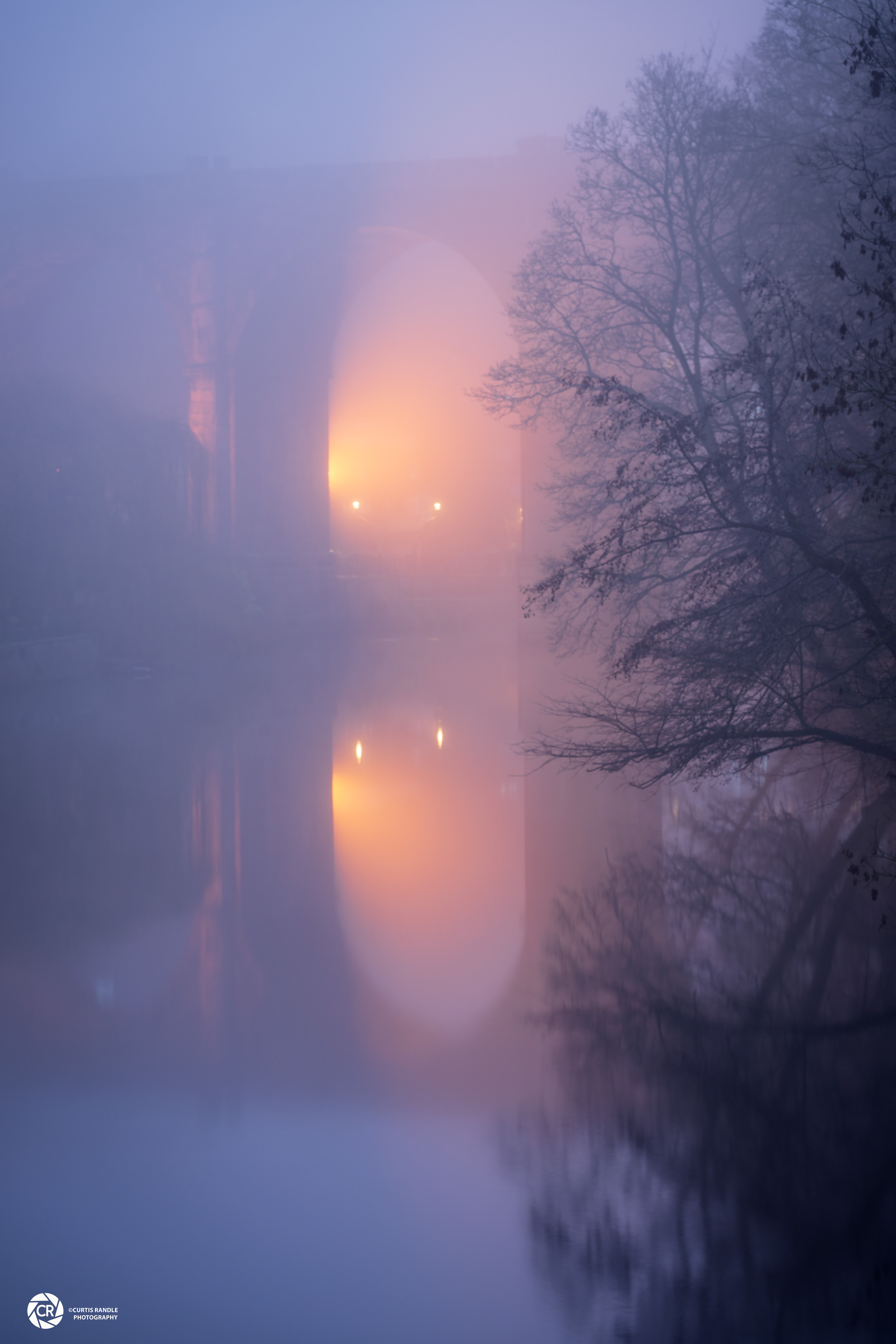 Knaresborough Viaduct on a Foggy Winters Morning