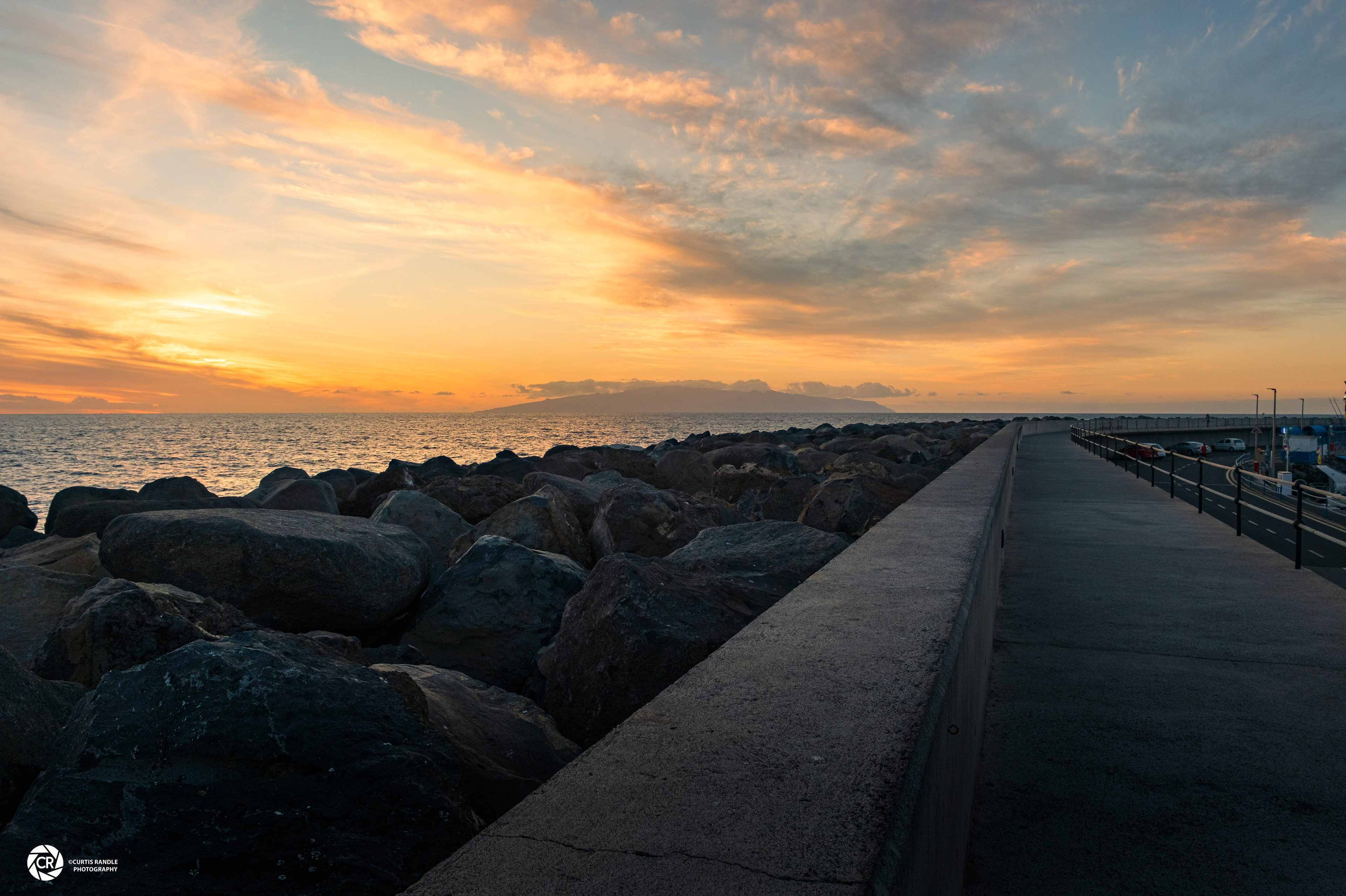 View of La Gomera from Costa Adeje, Tenerife