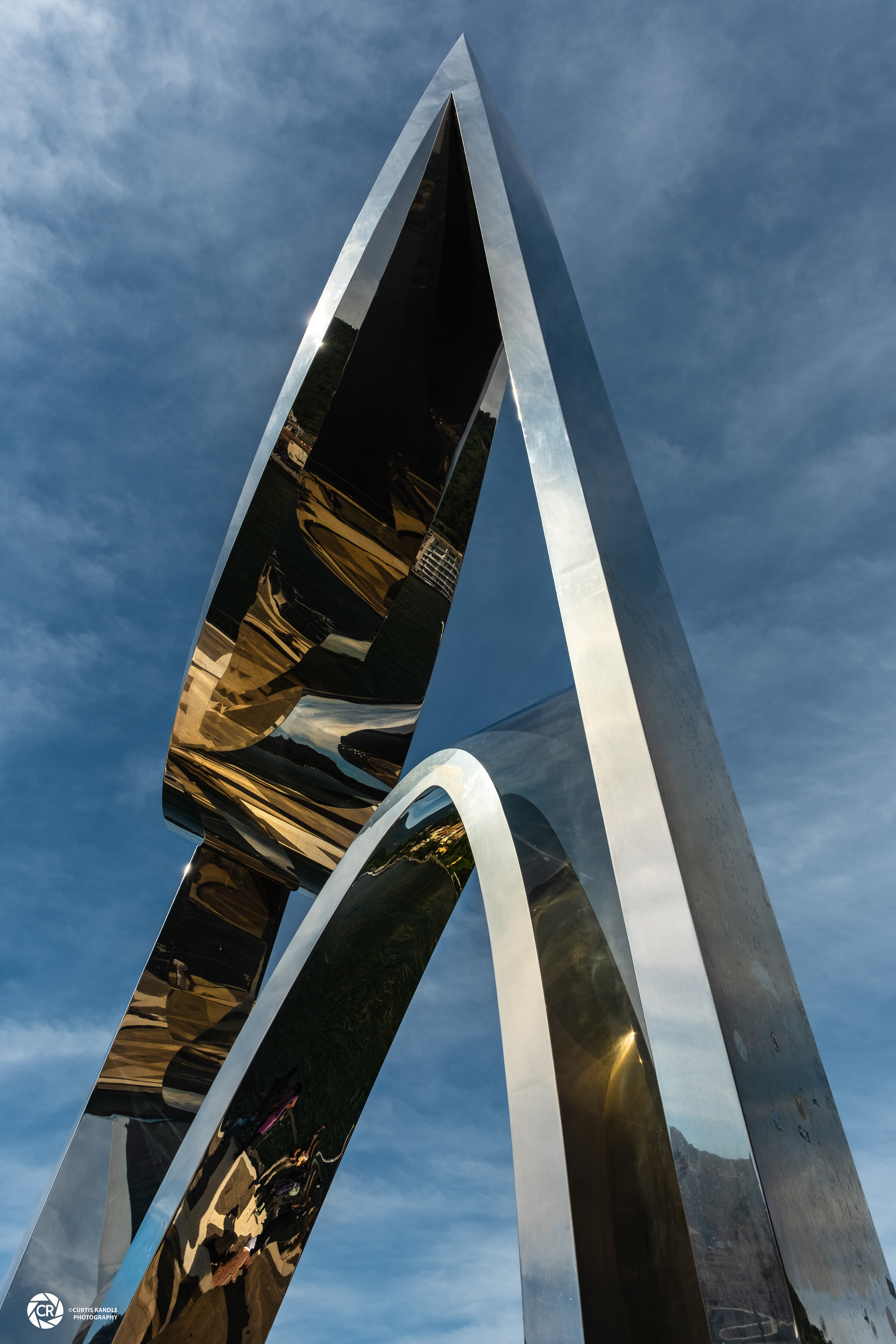 Sculpture Life Electric on Lake Como Town