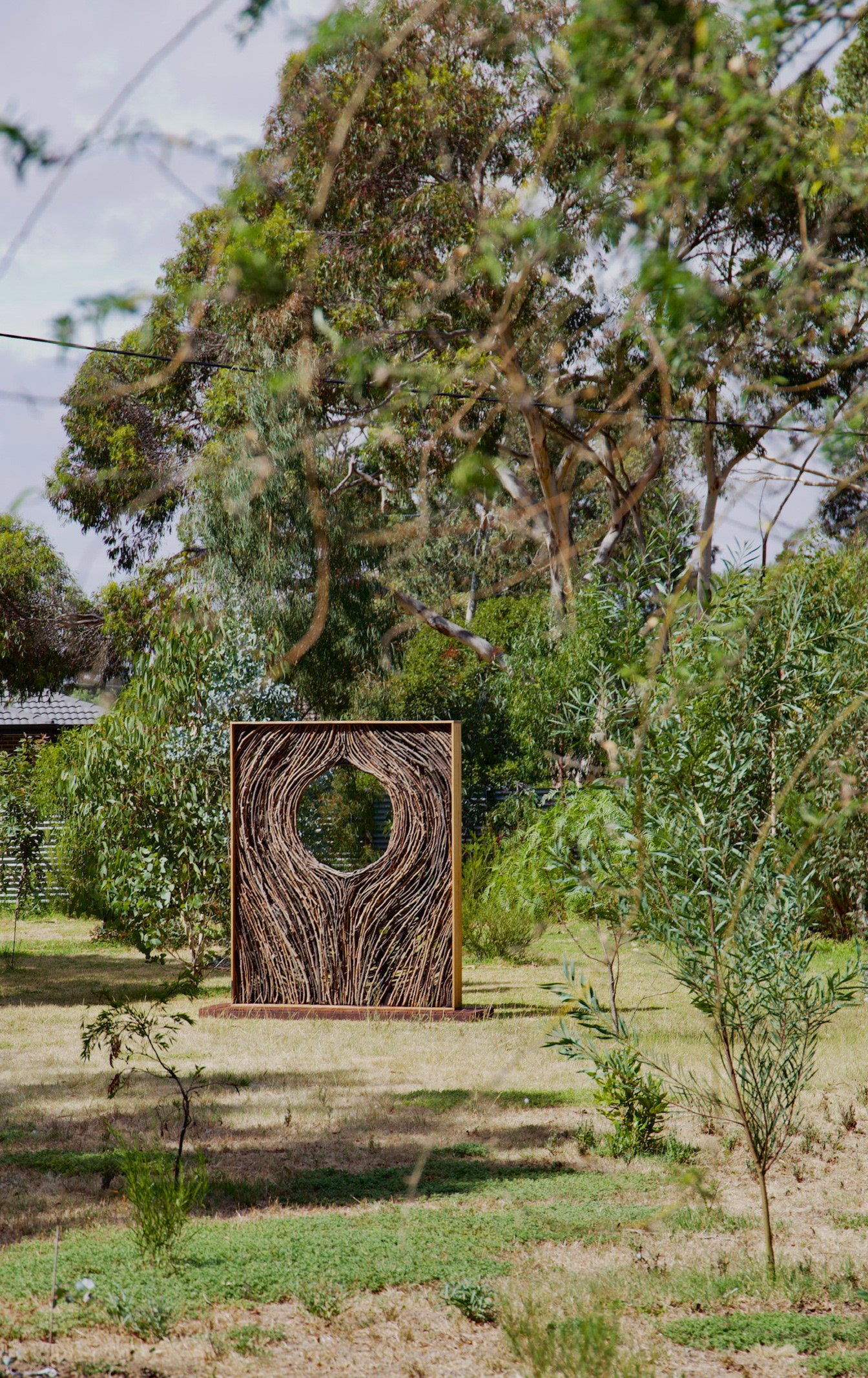 Portal I, 2025, raw wood, recycled vic ashe and jarrah, birch ply, 2200 x 1600 x 600mm, Darcy Shilton