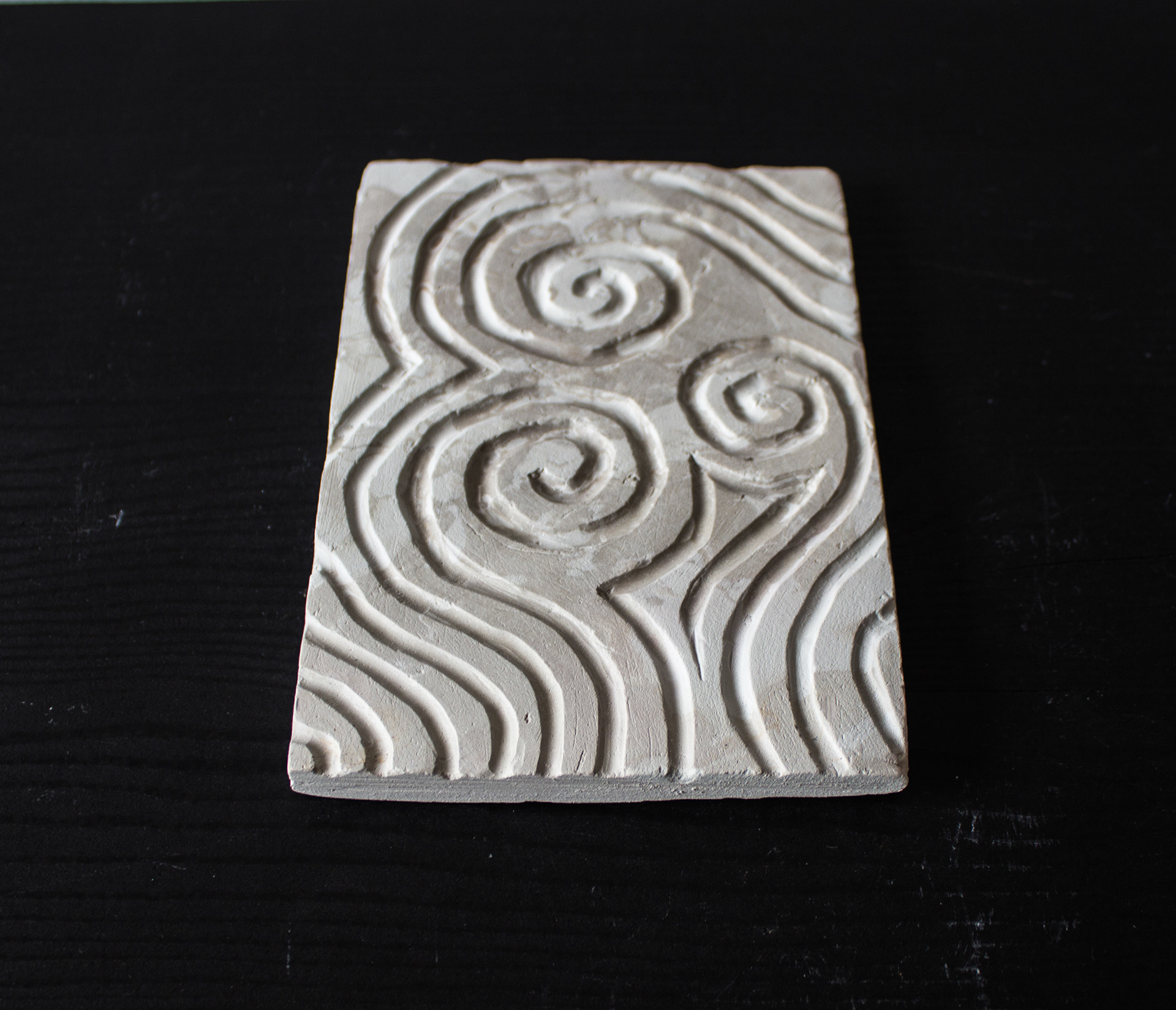 Pattern study I, 2026, Recycled clay, 100 x 200 x 10mm