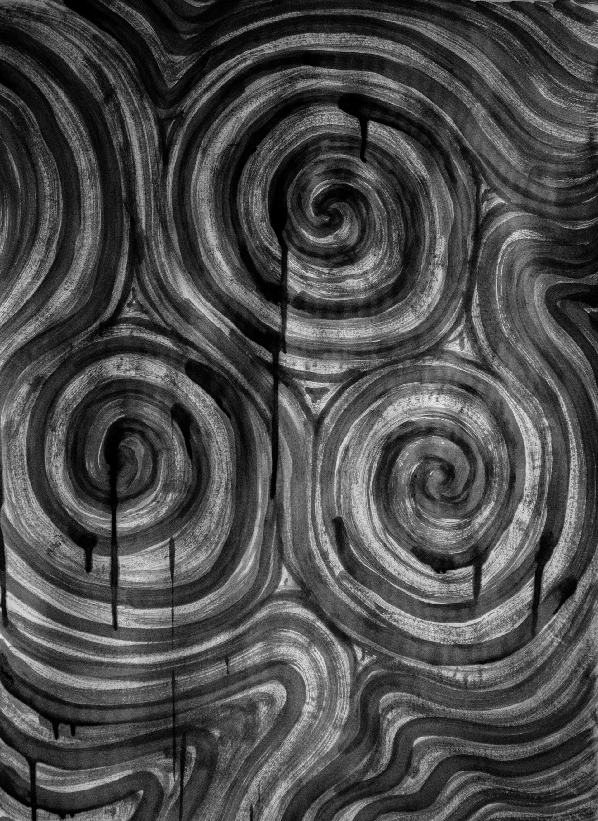 Pattern study III, 2026, Ink on paper 700 x 500mm