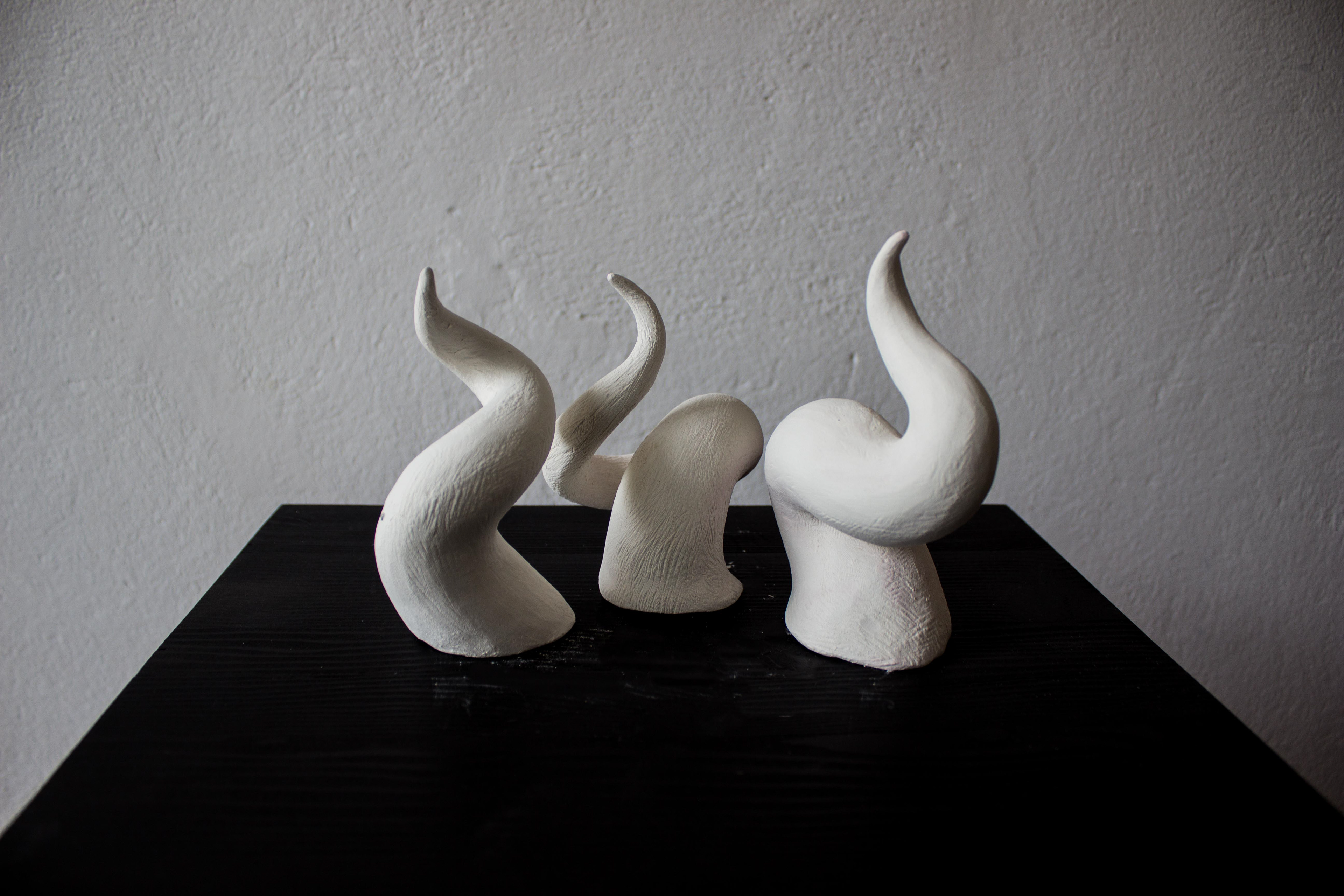 Tentacles study, 2026, recycled clay, 200 x 150 x 150mm
