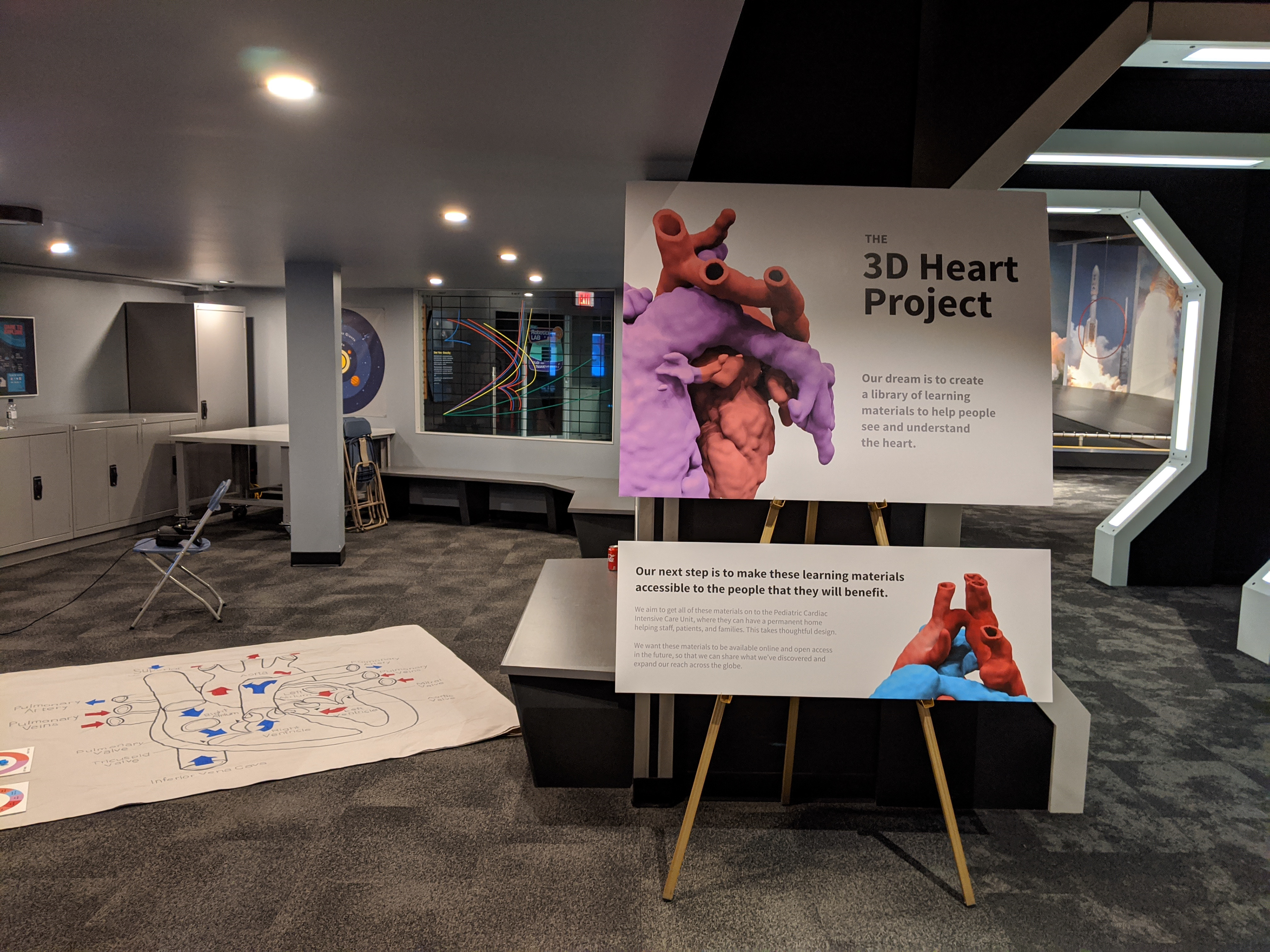 The 3D Heart Project at Telus World of Science event, Dark Matters.