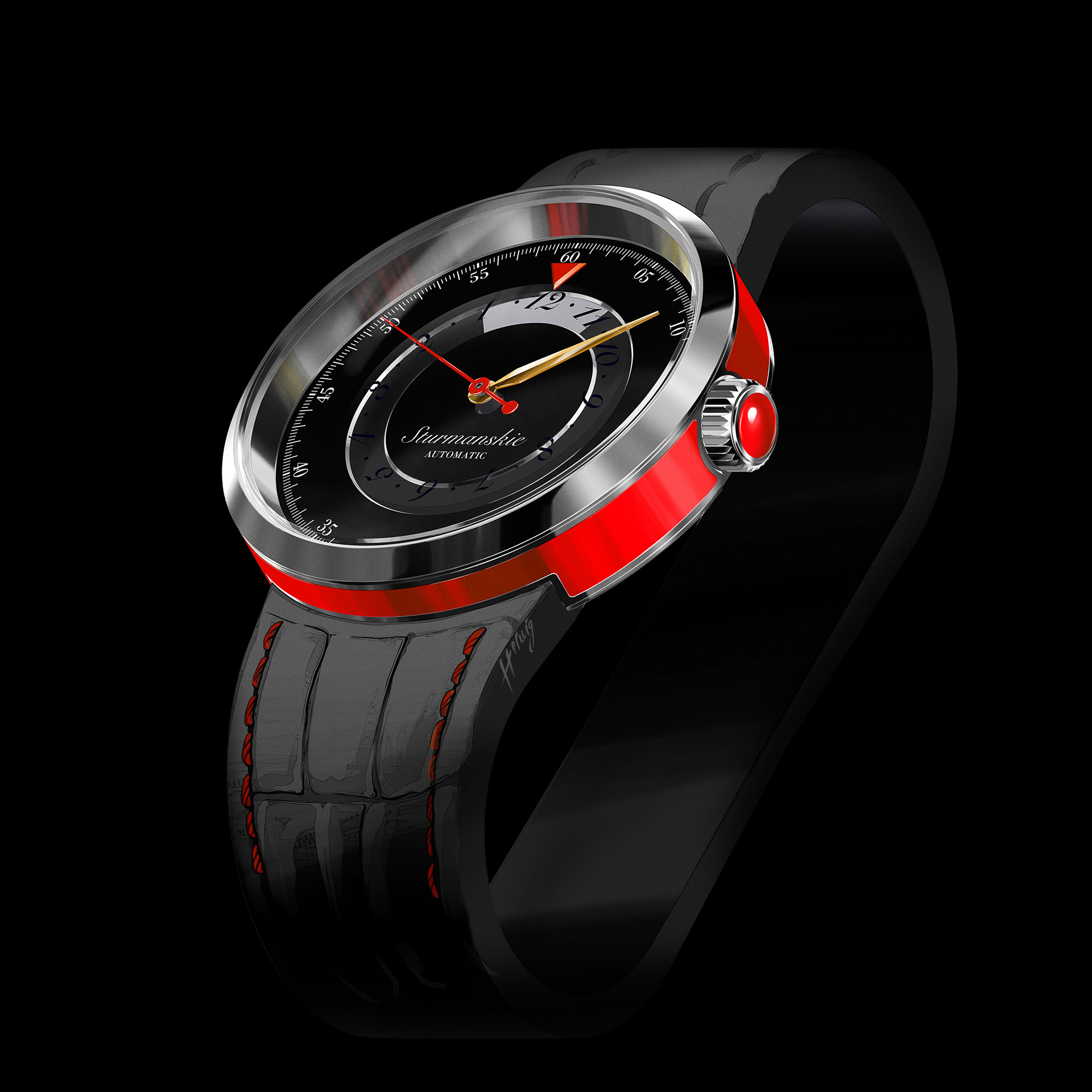 Ekaterina Fornell. Sturmanskie watch rendering.