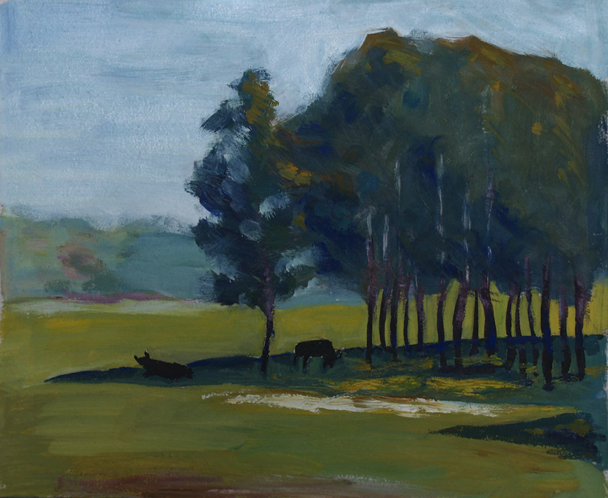 Unnamed. Study. Oil on cardboard. 2007.