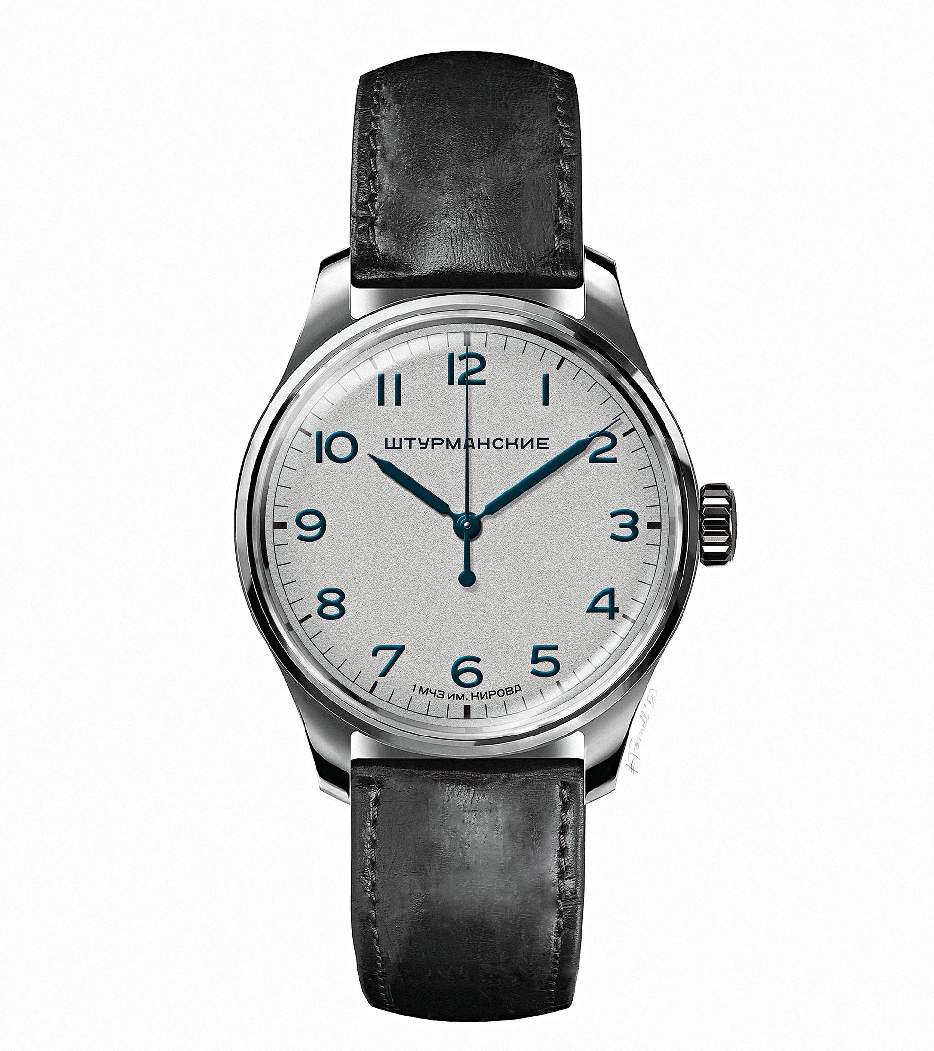 Ekaterina Fornell. Sturmanskie 1 MCZ. 40 mm case. Watch design and rendering.
