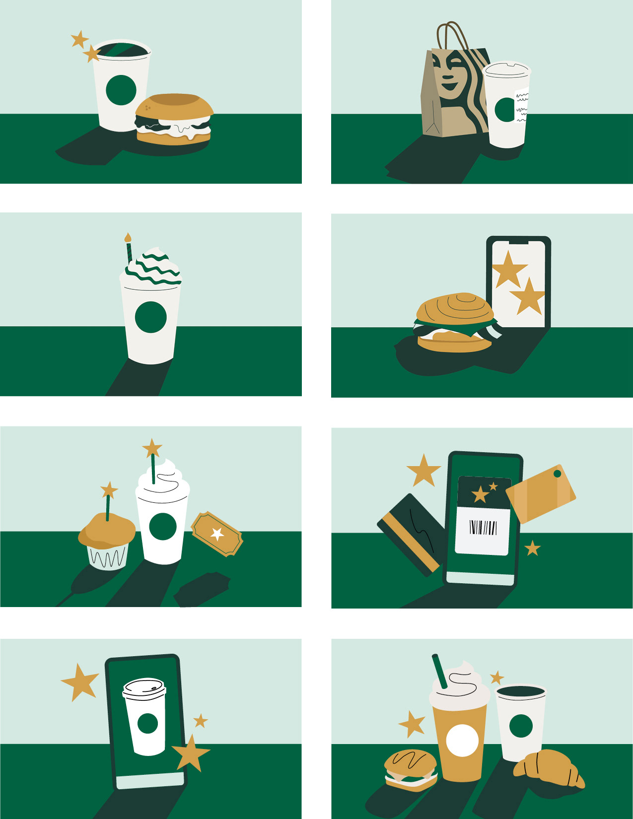 art direction: app illustrations (Bonnie Nongluk & Yvonne Chan)