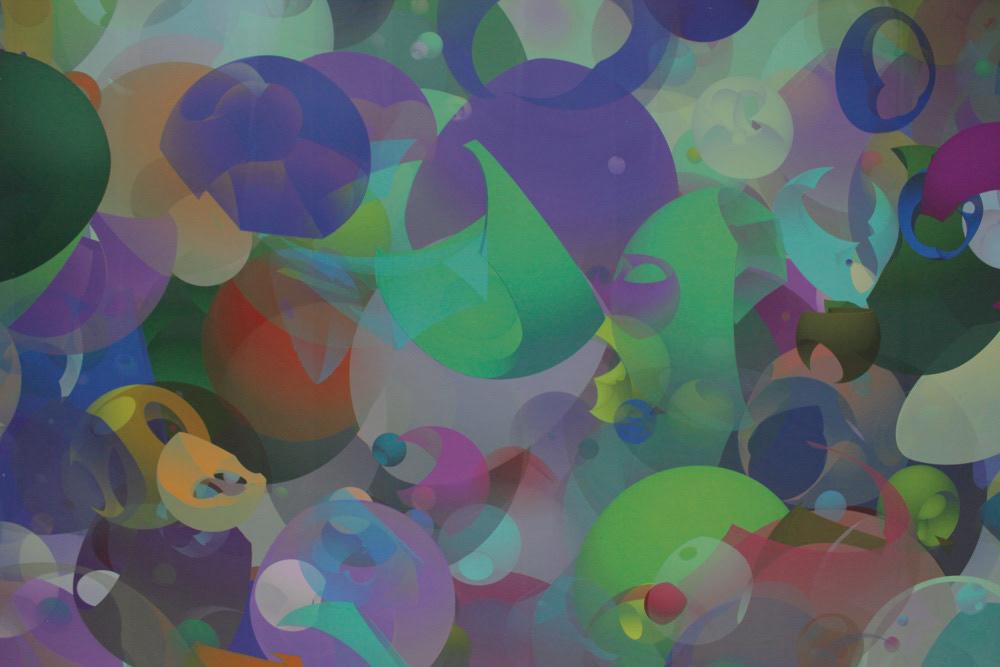 Organism, 2023, 300×1000cm, Inkjet Print from 3DCG data