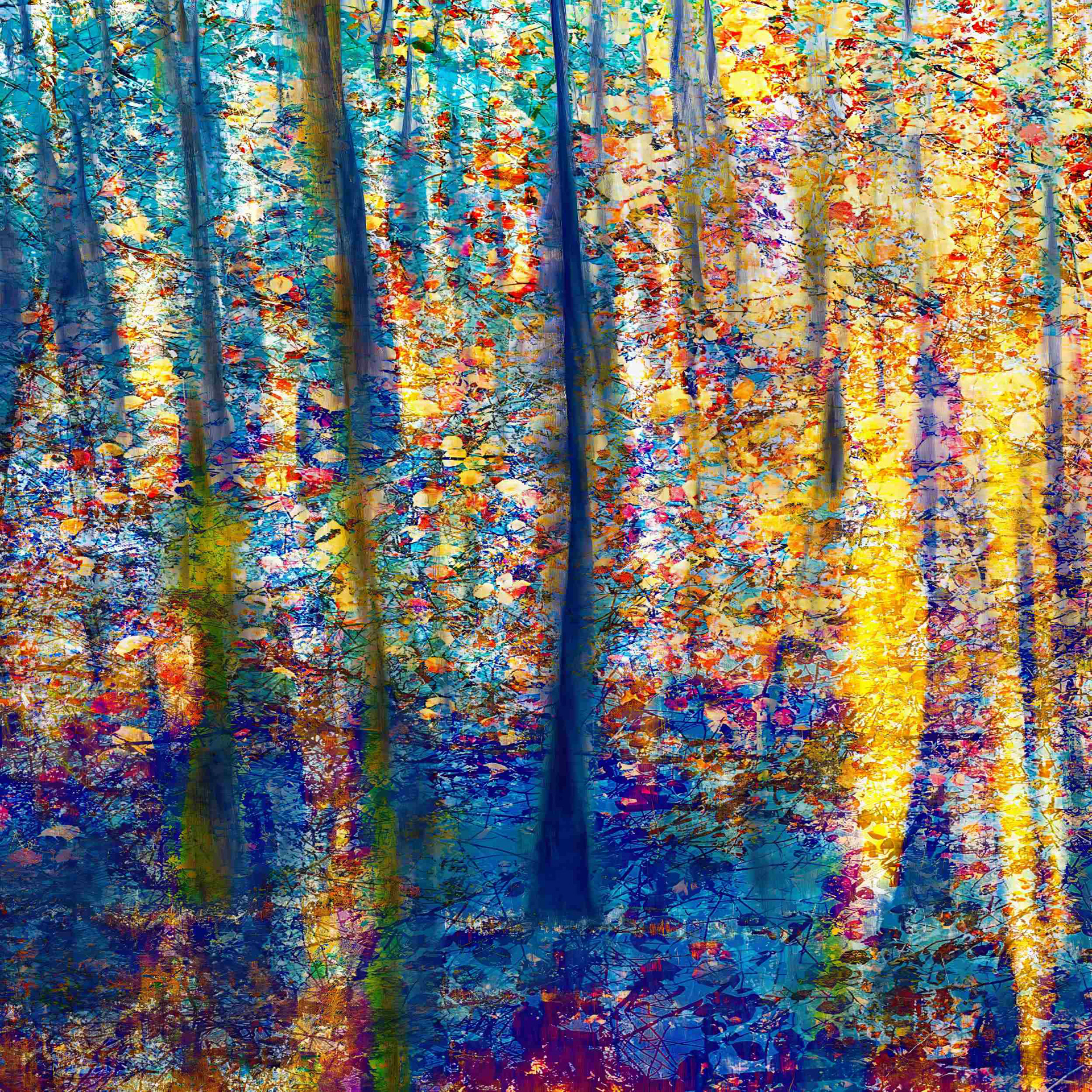 Artwork by Oleksandr Shapovalov exploring the boundaries of perception through an atmospheric natural landscape