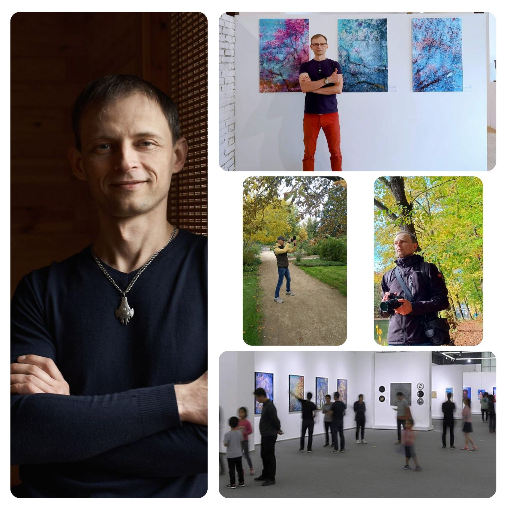 Artwork by Oleksandr Shapovalov exploring the boundaries of perception through an atmospheric natural landscape