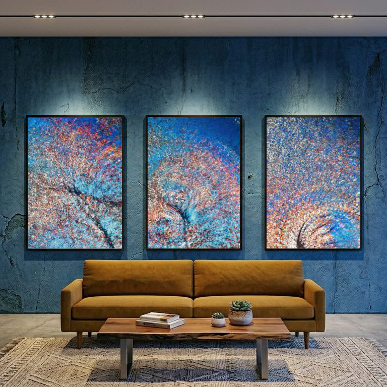Ecstatic Energy III by Oleksandr Shapovalov. Abstract landscape photograph featuring the fluid autumnal flow of vibrant colors and primal vitality of nature, edited in RAW converter