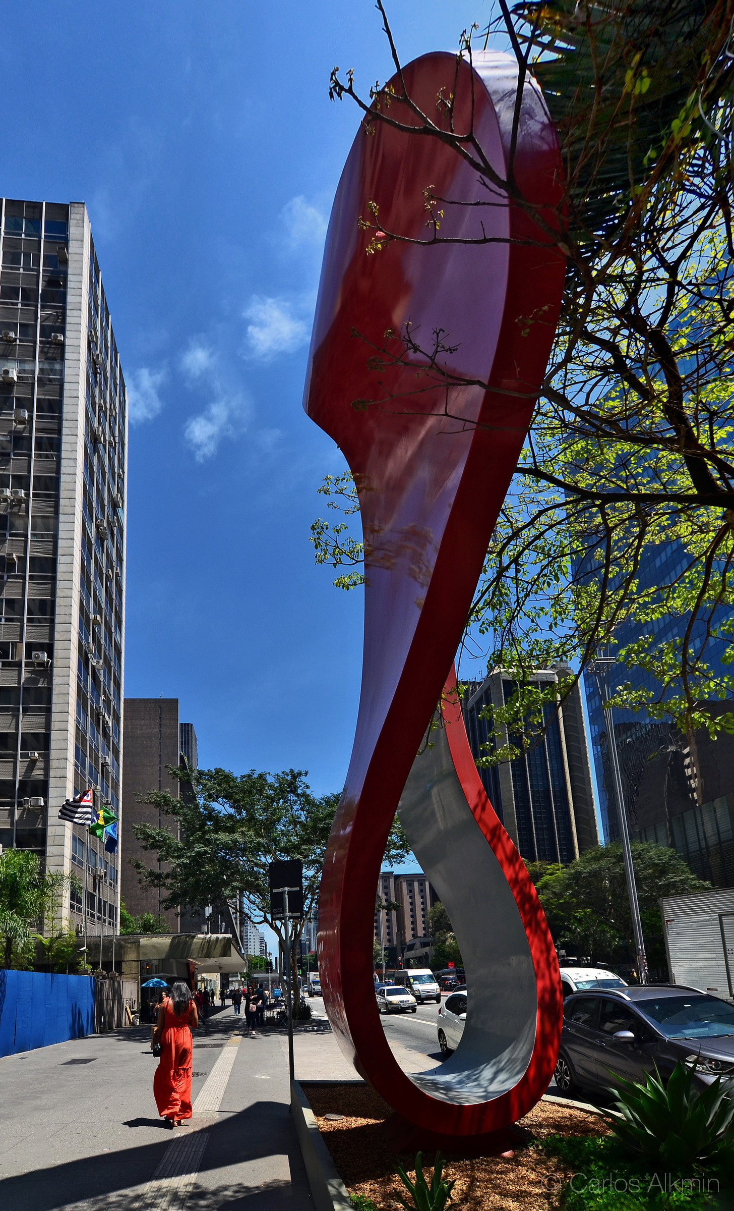 Avenida Paulista - escultura Tomie Ohtake