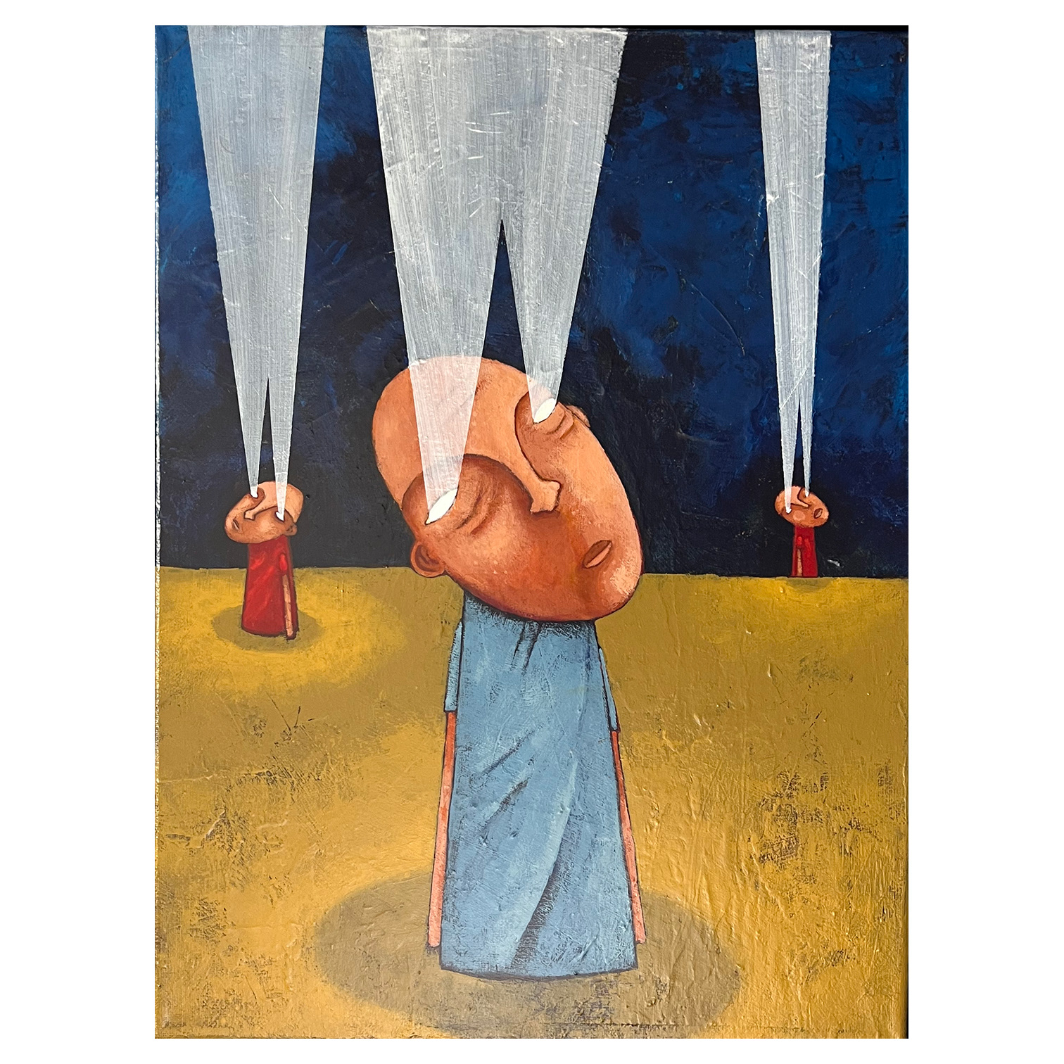 beacon  12x16  mixed media on canvas