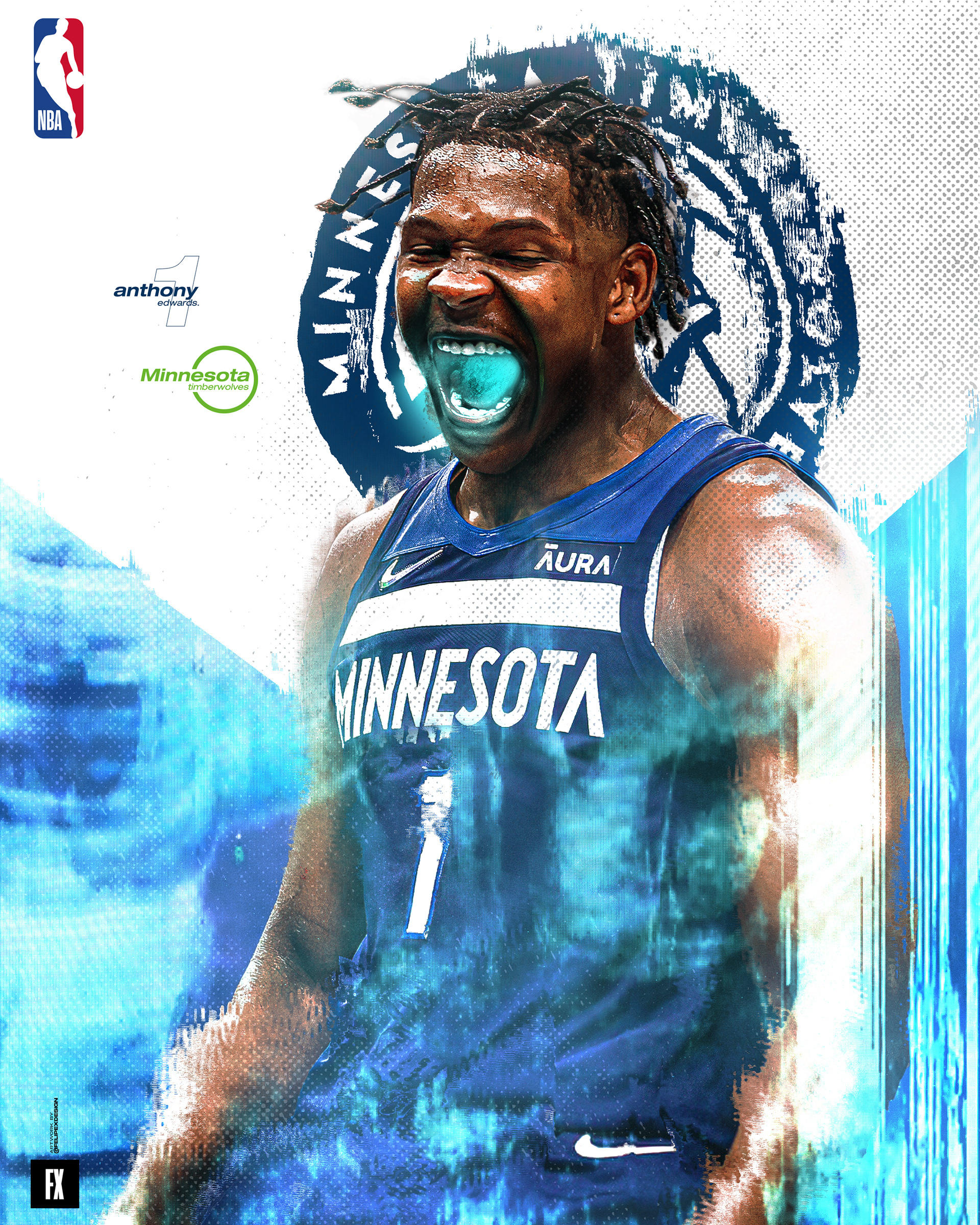 Anthony Edwards To Timberwolves Mock Up : R Timberwolves HD phone wallpaper