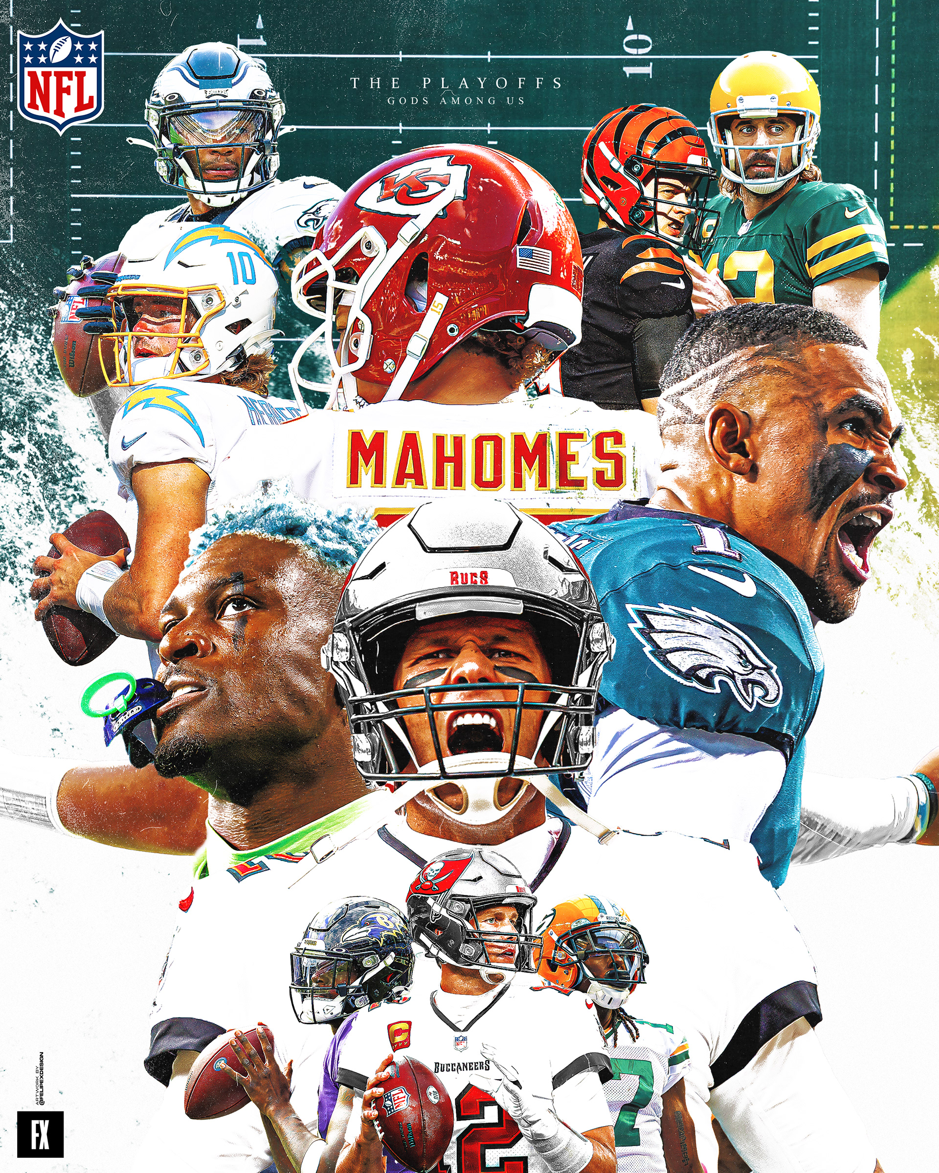 Felipe Brito - Sports Design - NFL Playoffs 2022