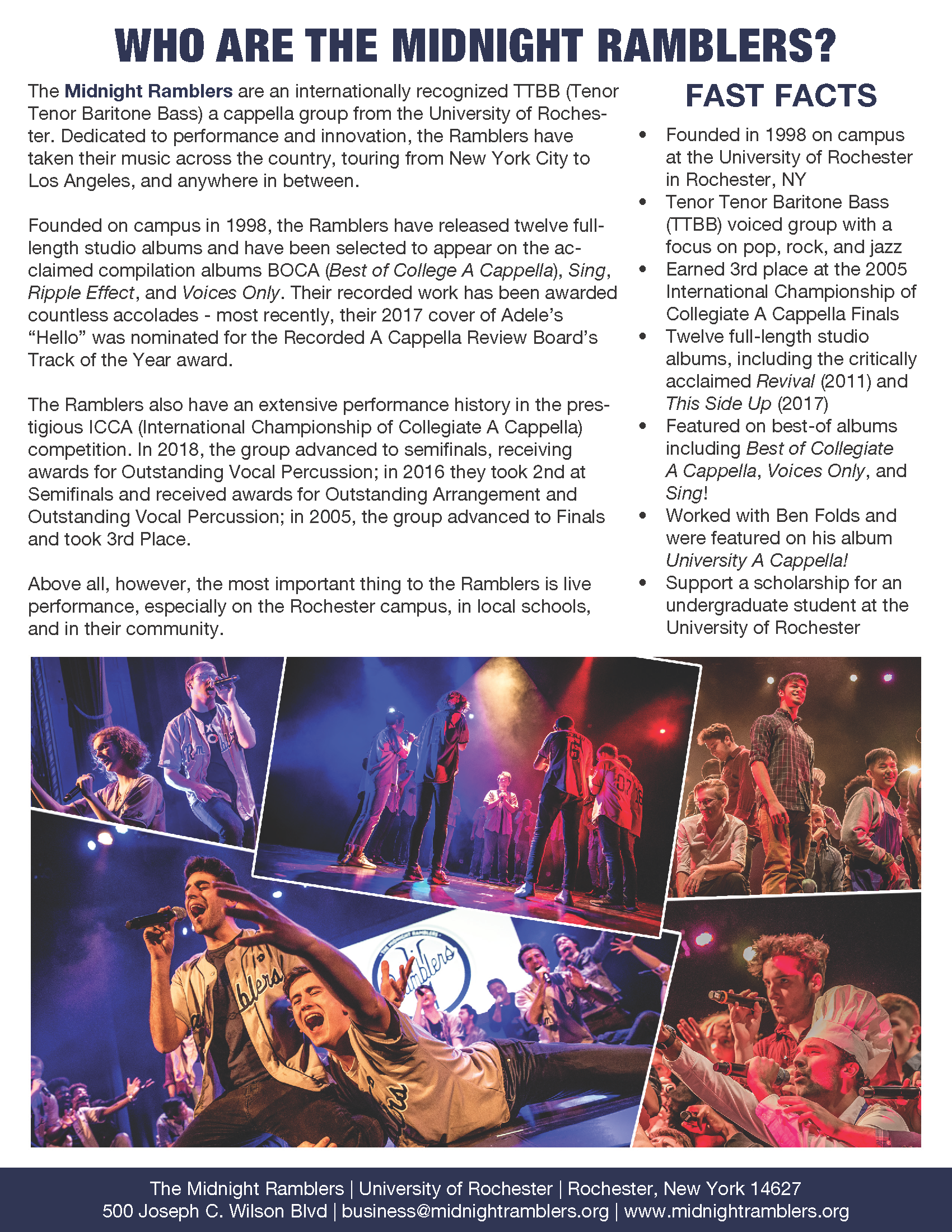 Press kit for Spring Break tour (2/2)