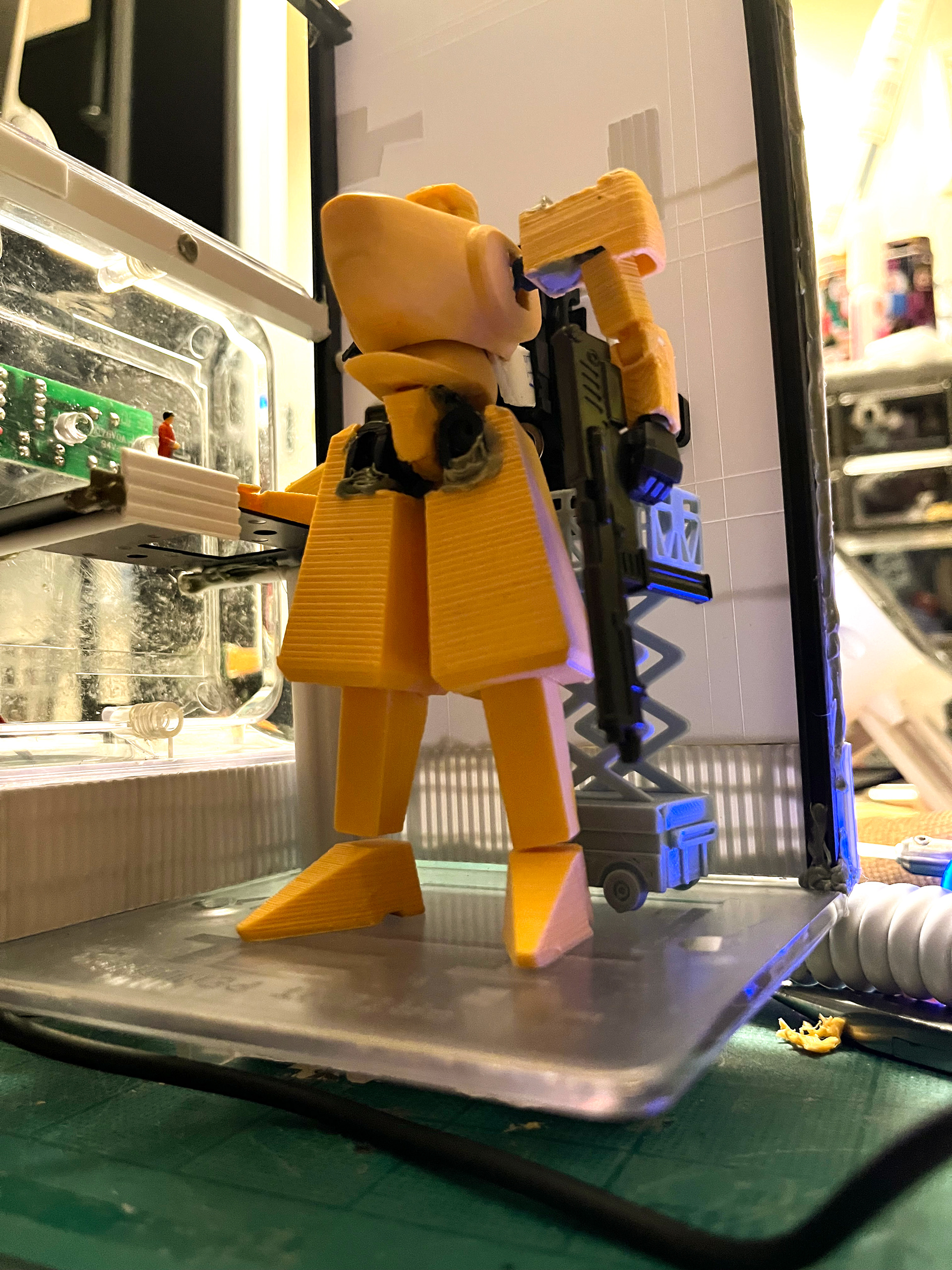 “Q-roid” Mech Model in Hangar