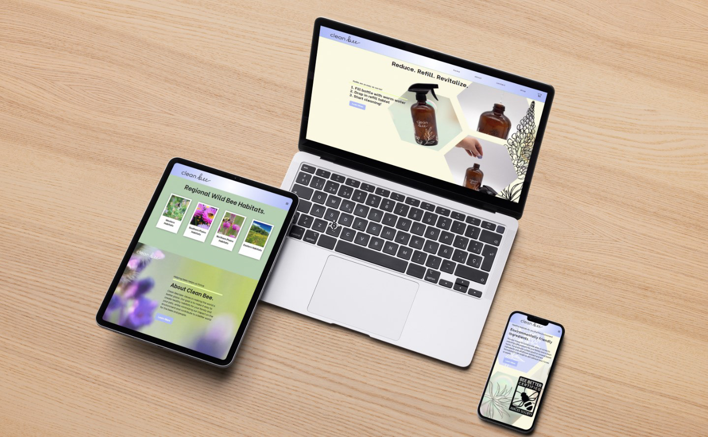 Clean Bee Landing Page