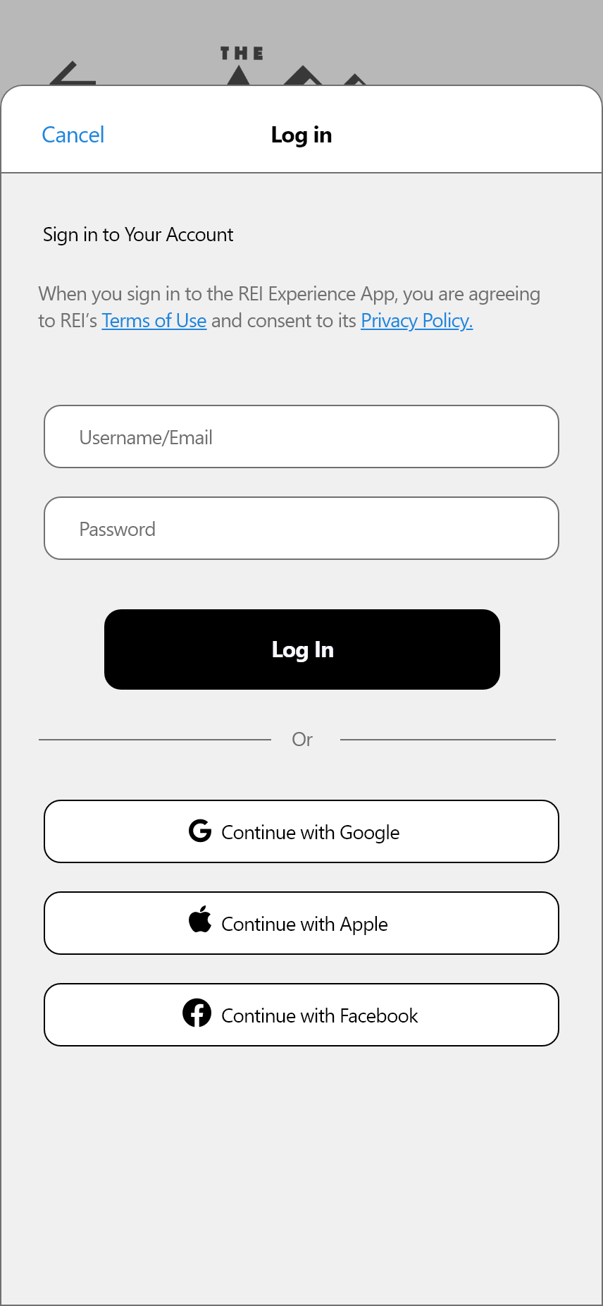 Prototype 2 Log In