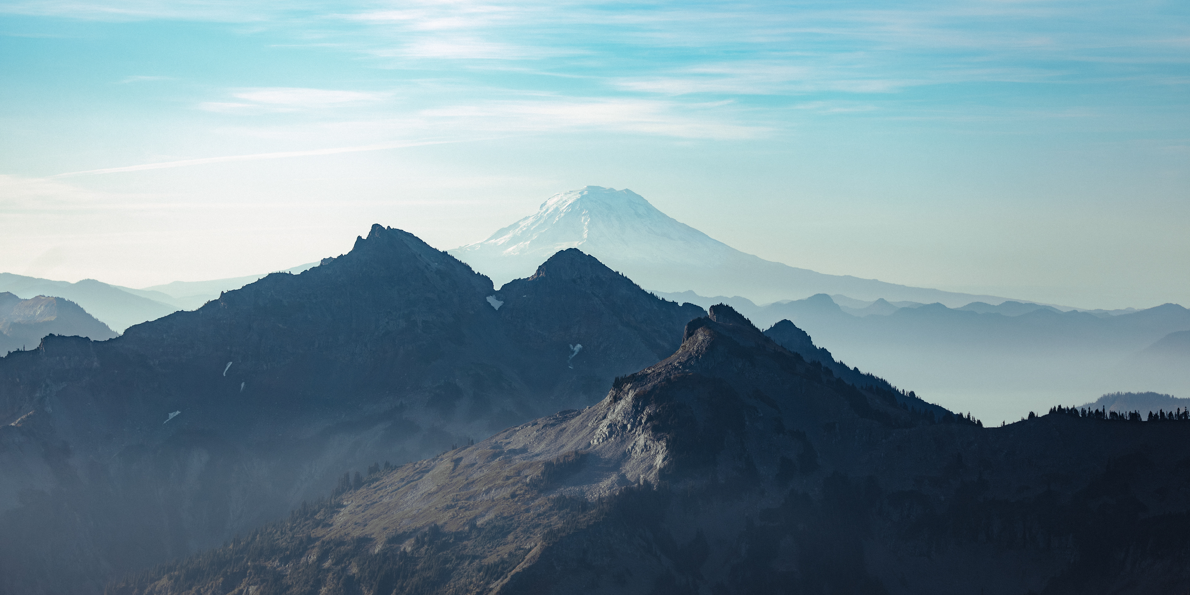 Mt. Adams seen from Skyline Trail, Mt. Rainier