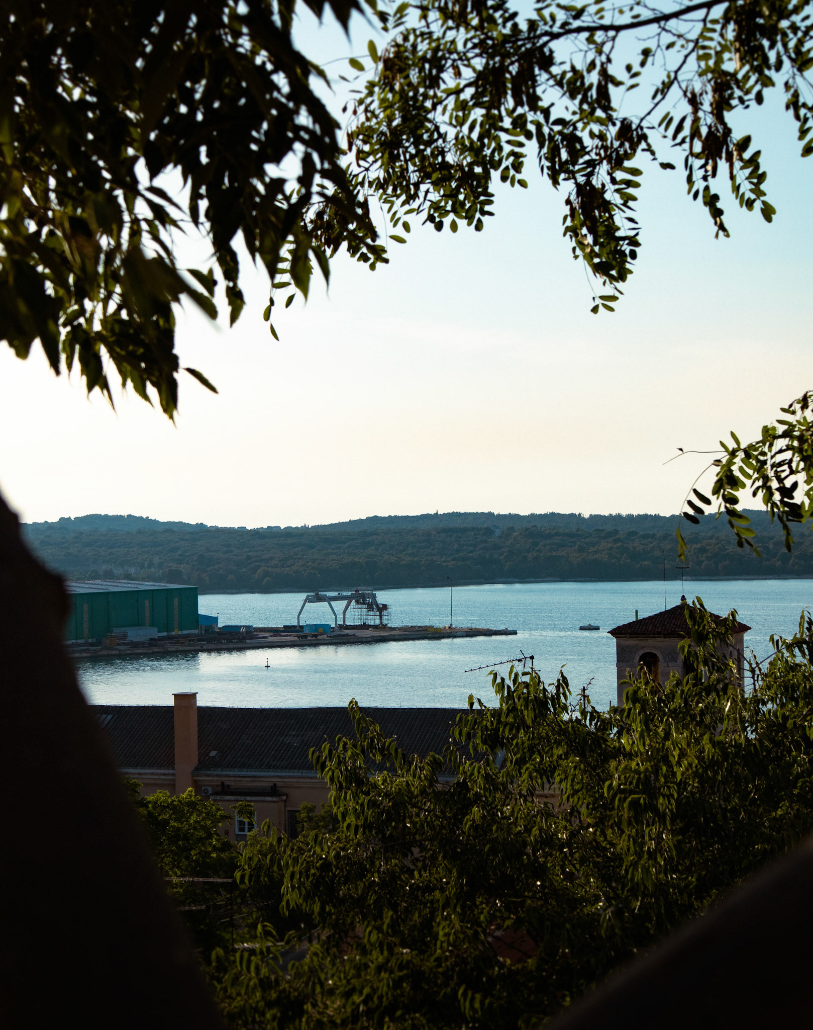 View of cargo pier