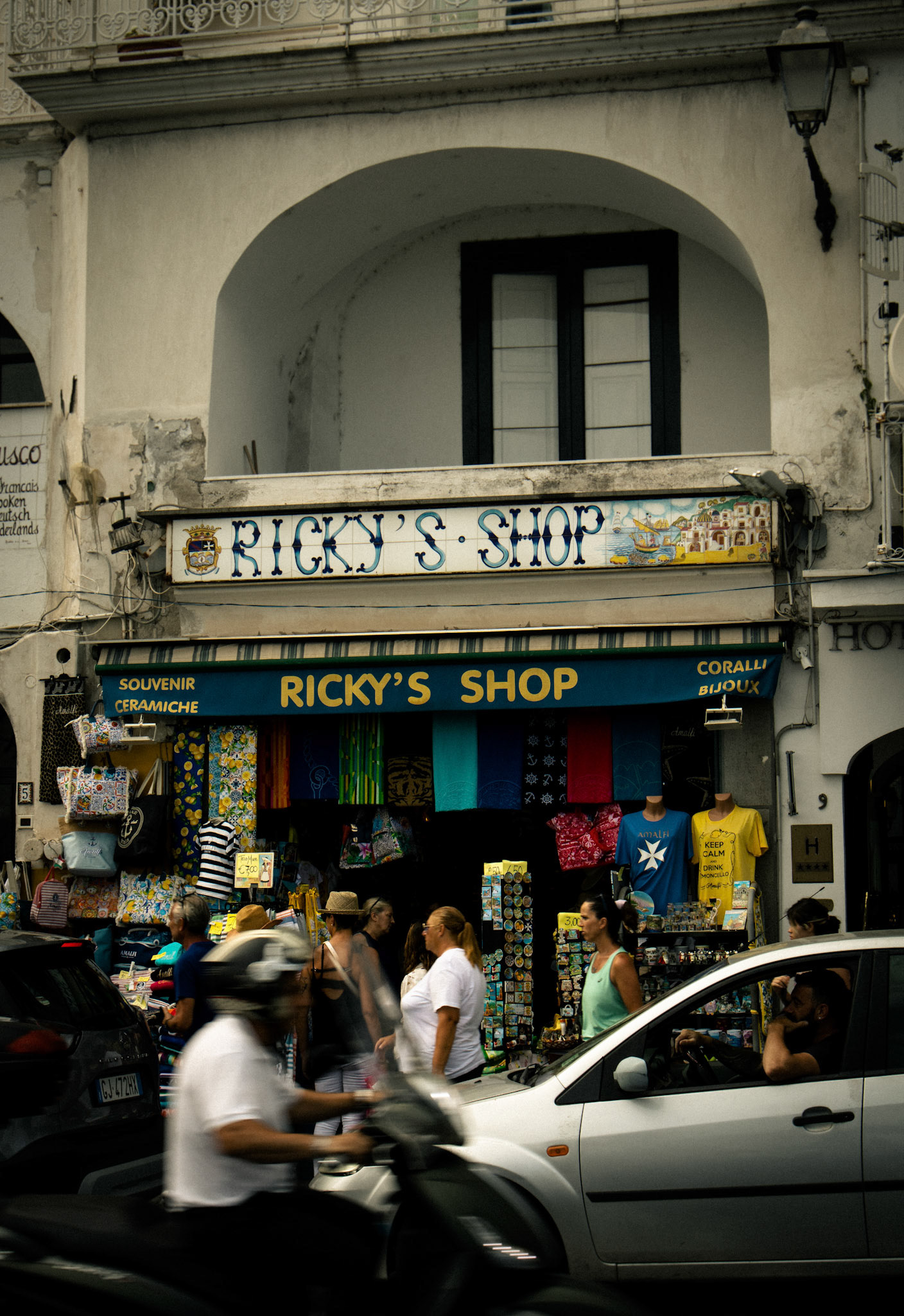 Shop along Amalfi's main road