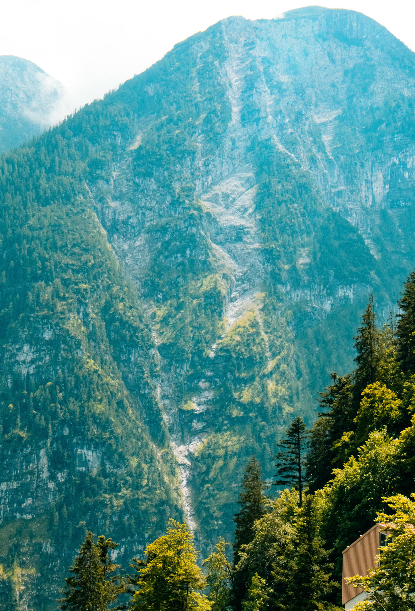 Looming mountain