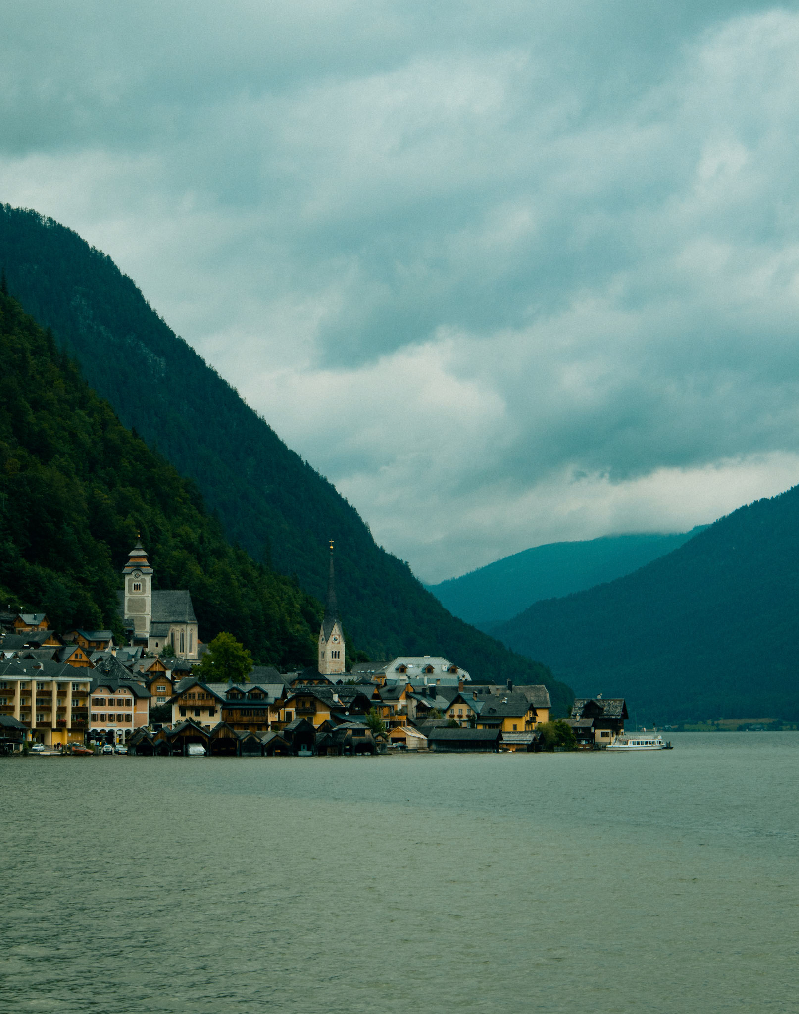 Hallstatt seen from the ferry dock