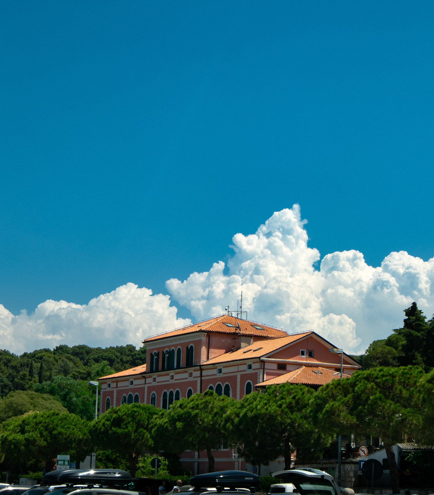 Building near fishing docks