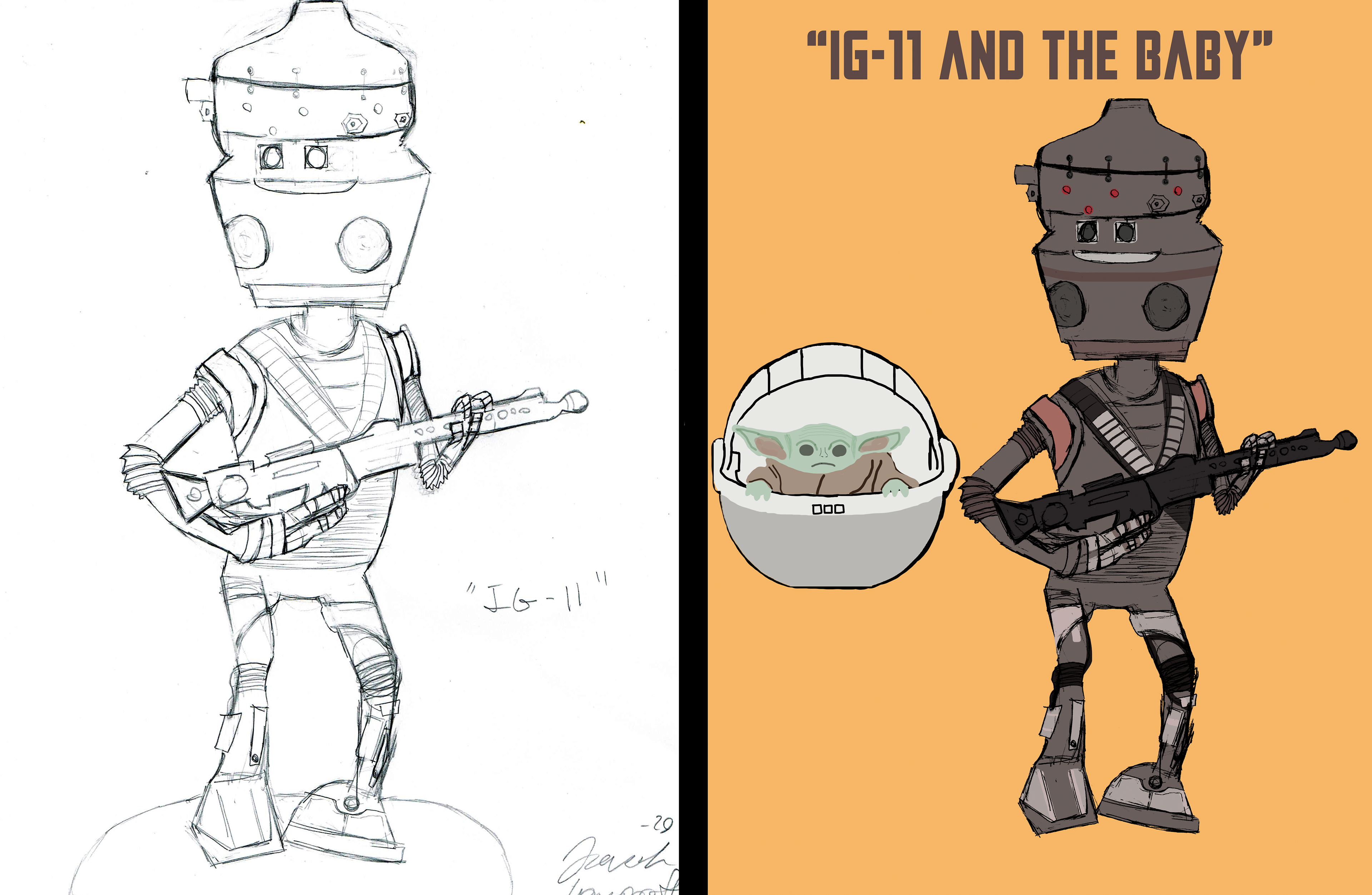 IG-11 (Sketch & Digital)