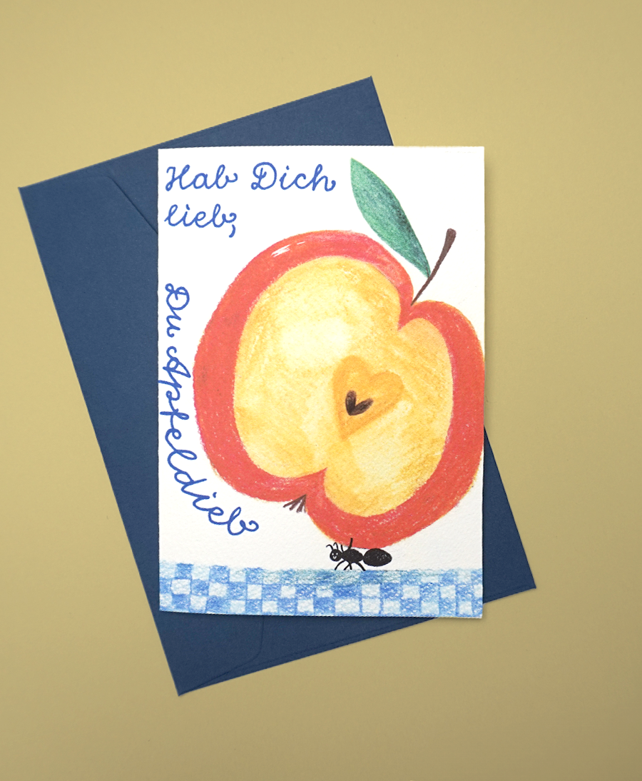 Ich hab Dich lieb du Apfeldieb